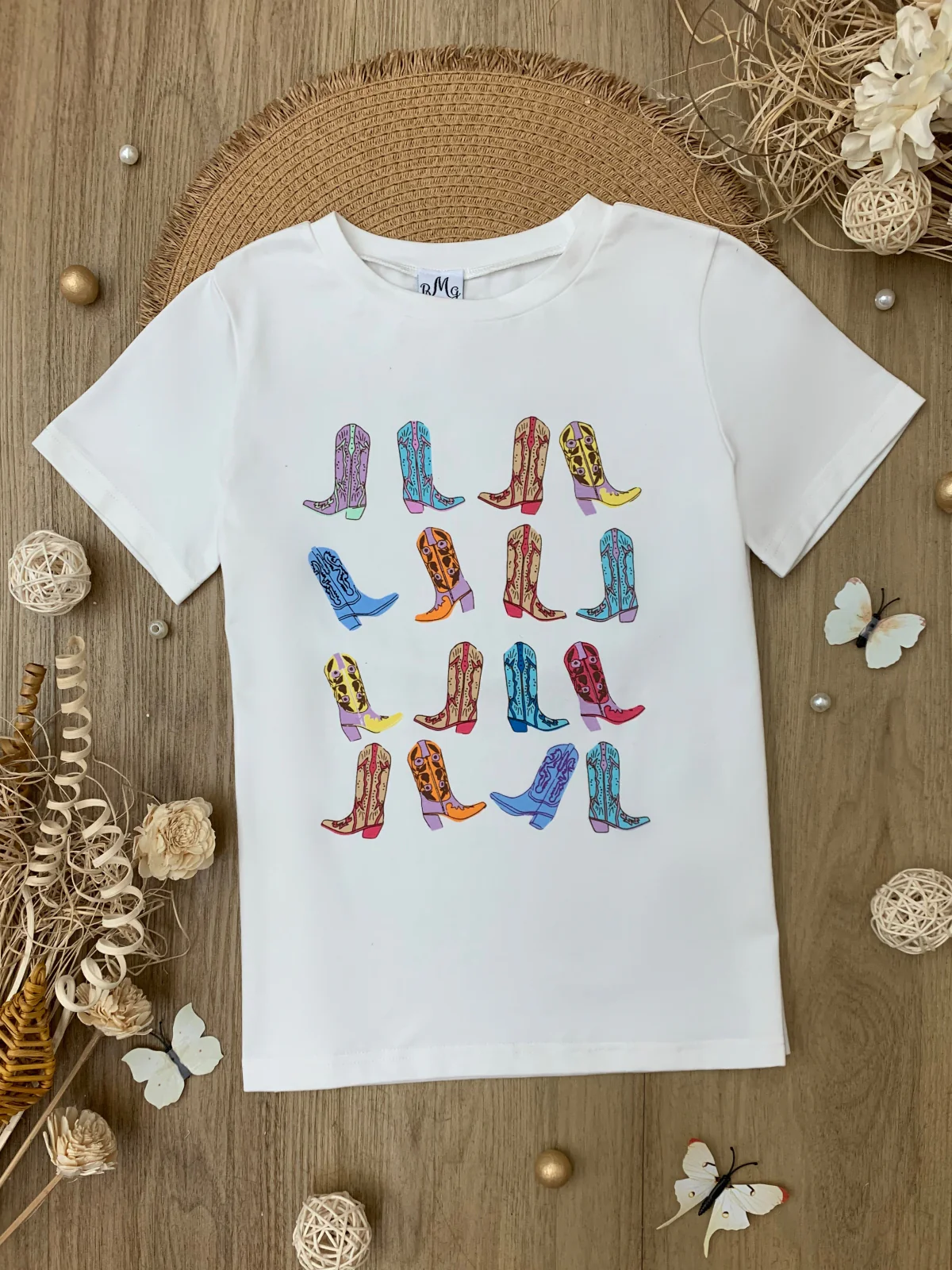 Mommy and Me Boot Scootin' Fun Cowgirl Boot Graphic Top - Image 7
