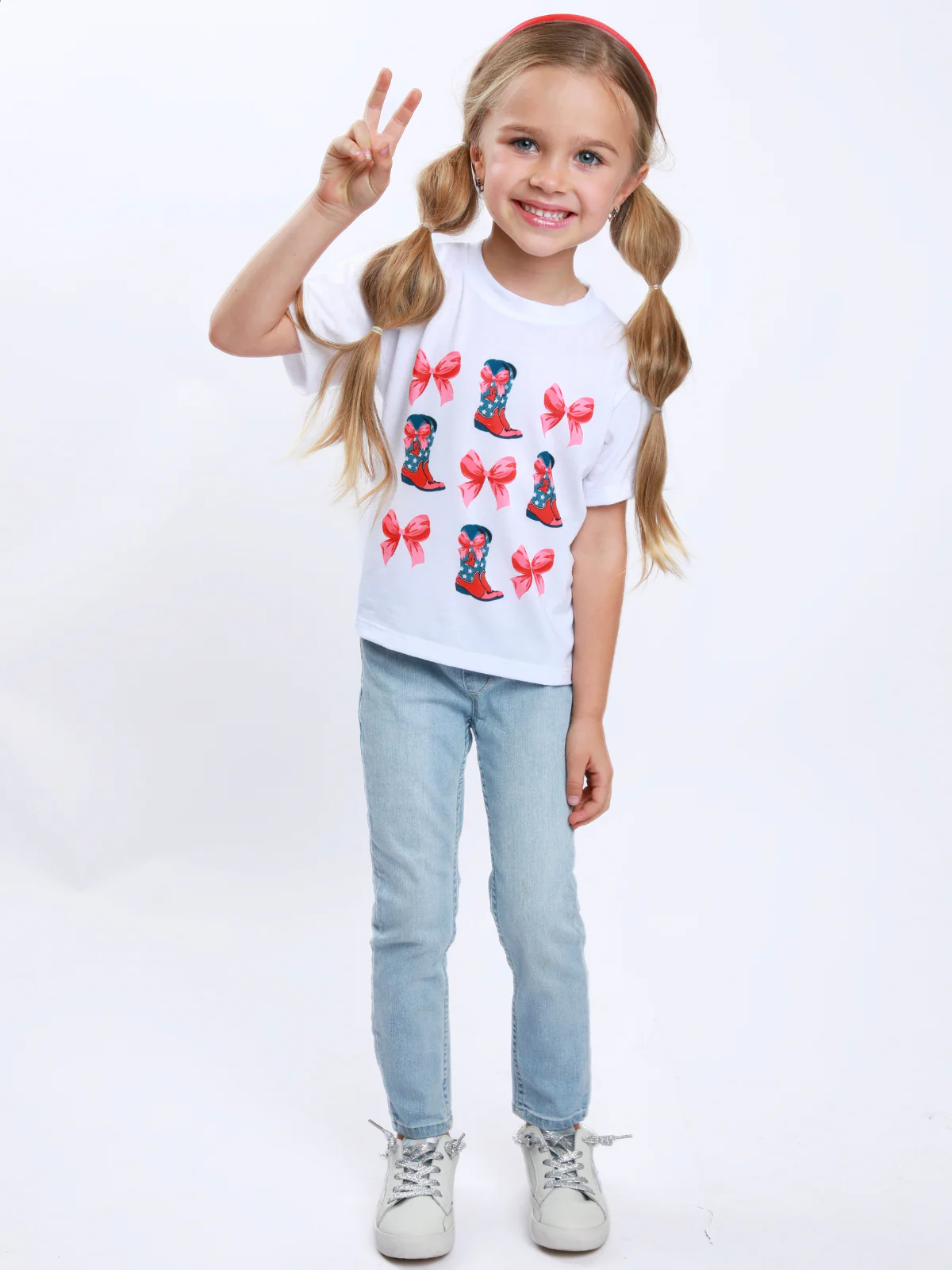 Mommy and Me Boots & Bows Cowgirl Graphic Top - Image 2