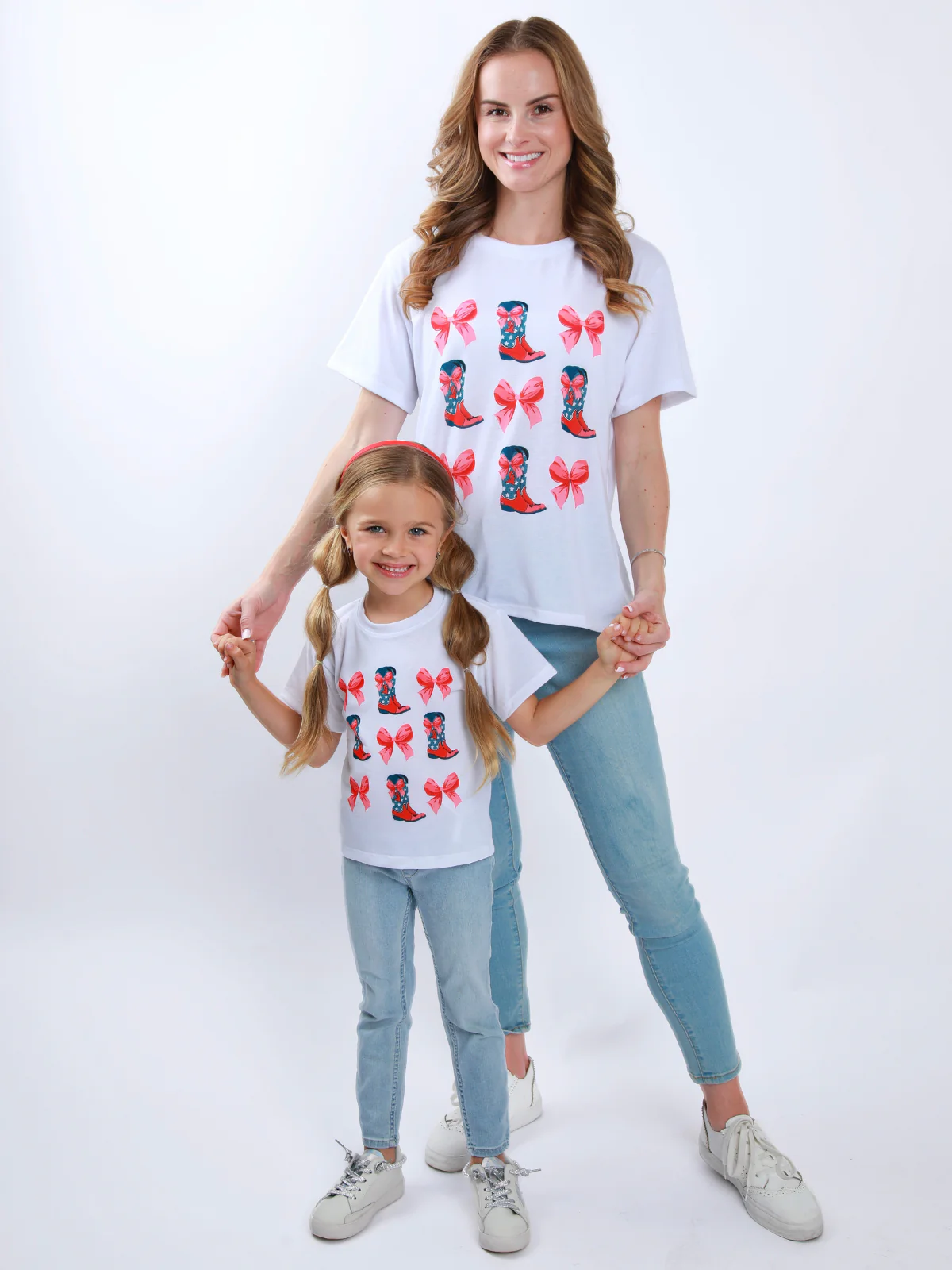 Mommy and Me Boots & Bows Cowgirl Graphic Top - Image 5
