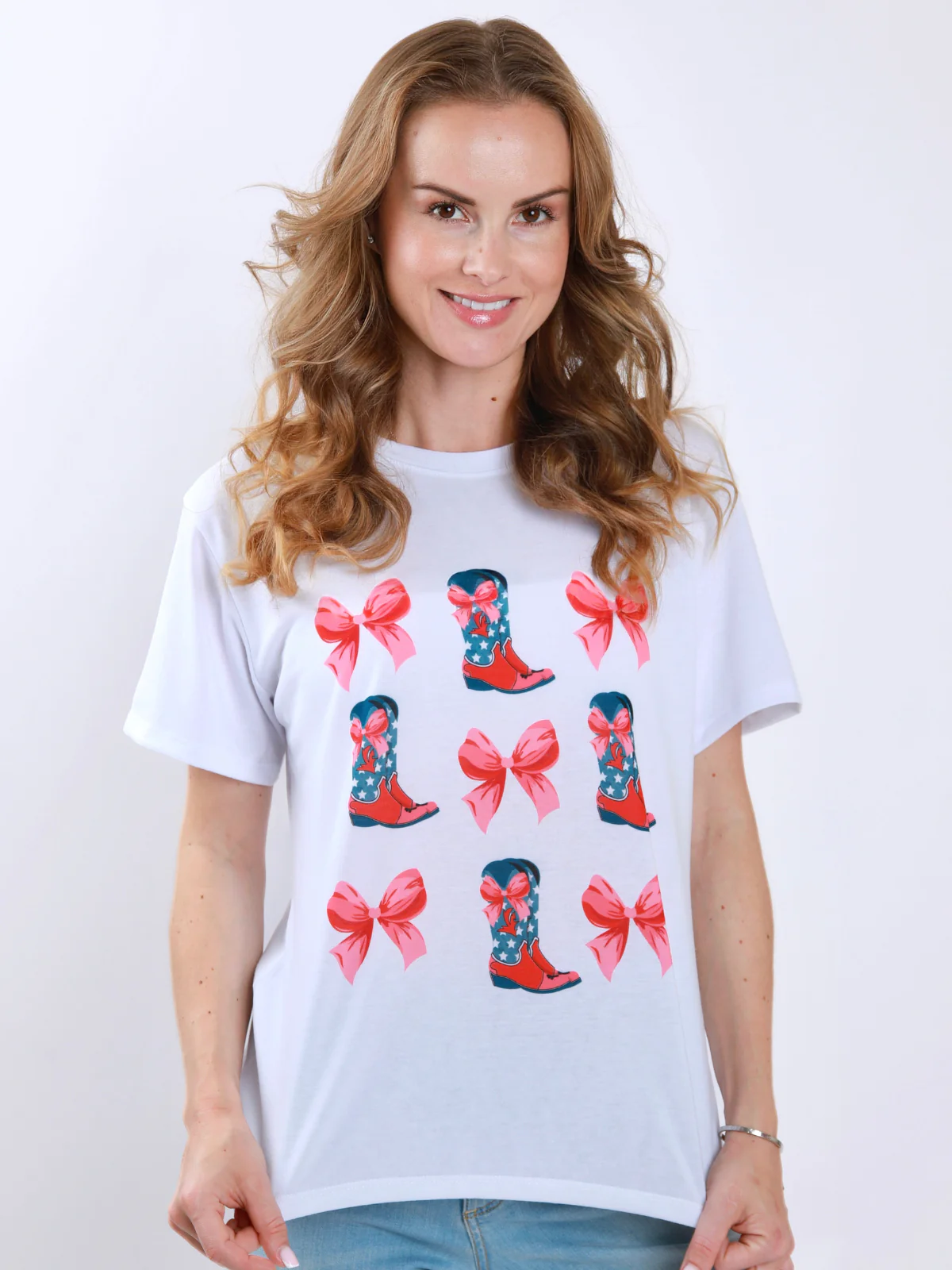 Mommy and Me Boots & Bows Cowgirl Graphic Top - Image 7