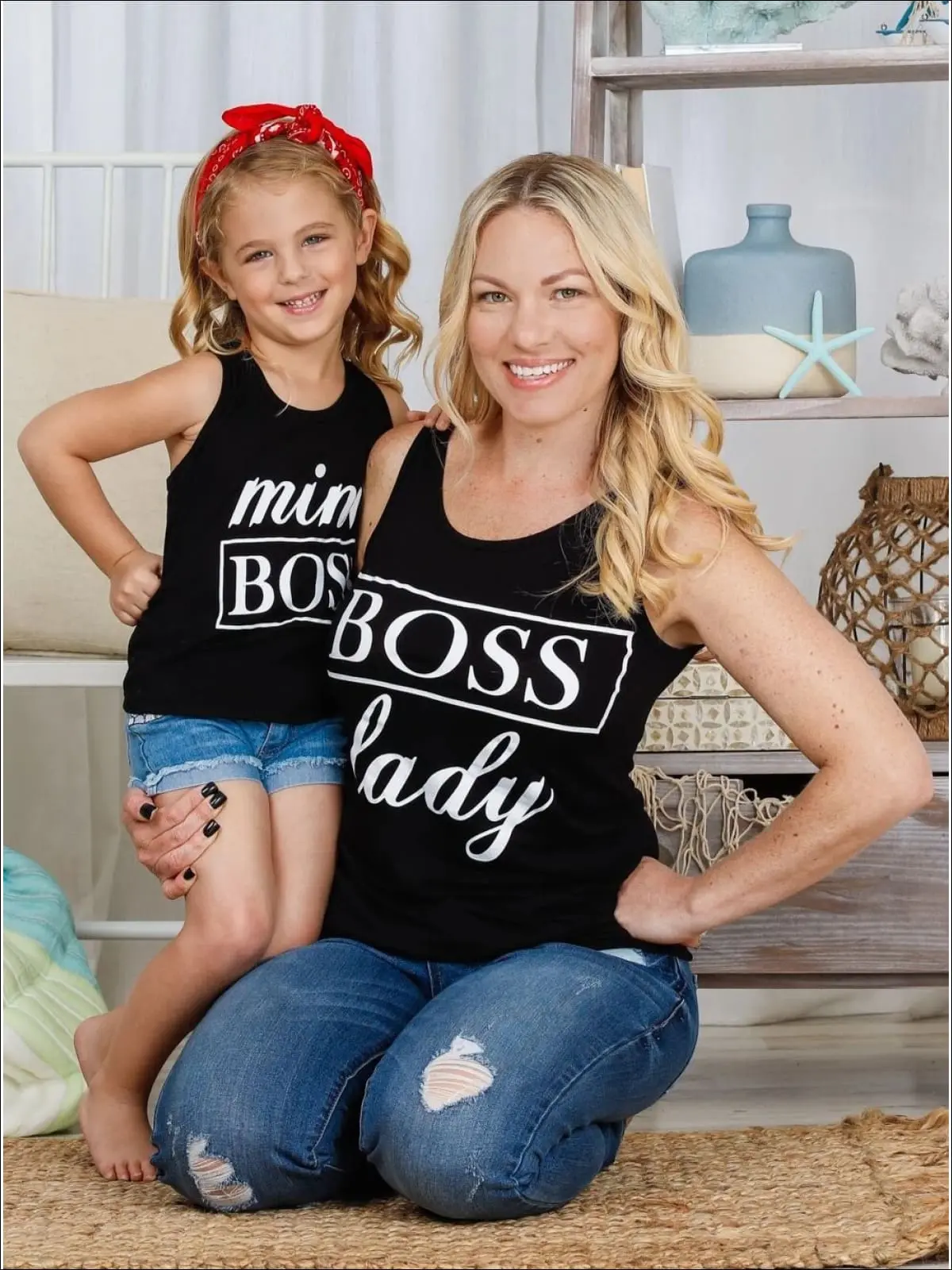 Mommy and Me Boss Besties Tank Top - Image 6