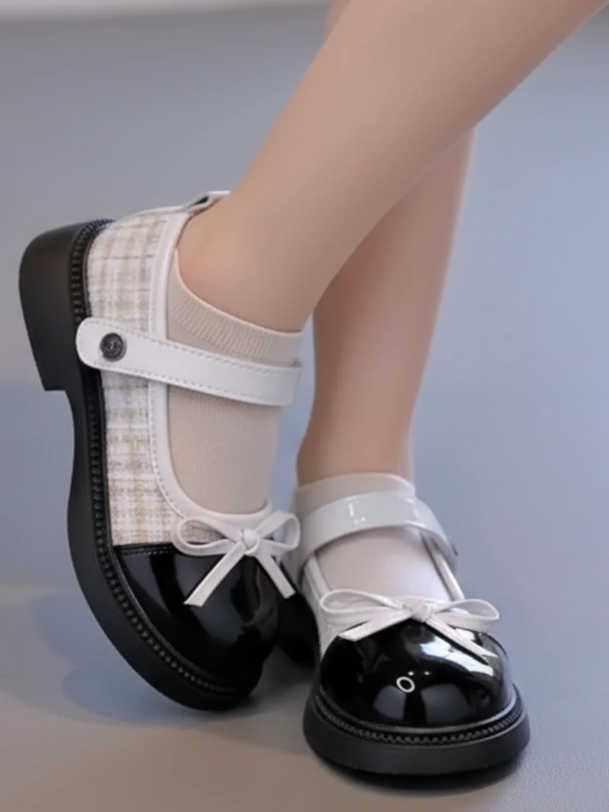 Bow & Charm Patent Mary Jane Shoes - Image 3