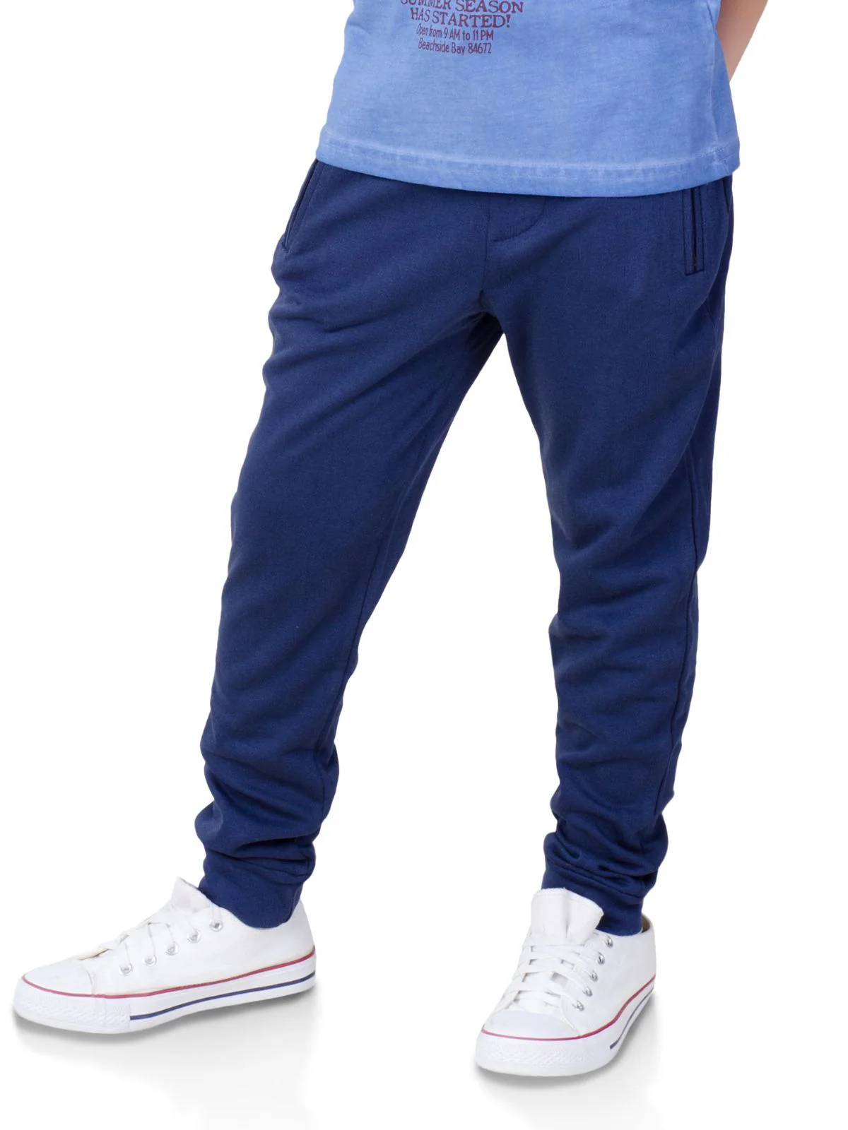 Navy Stylish Jogger Pants by Kids Couture - Image 3