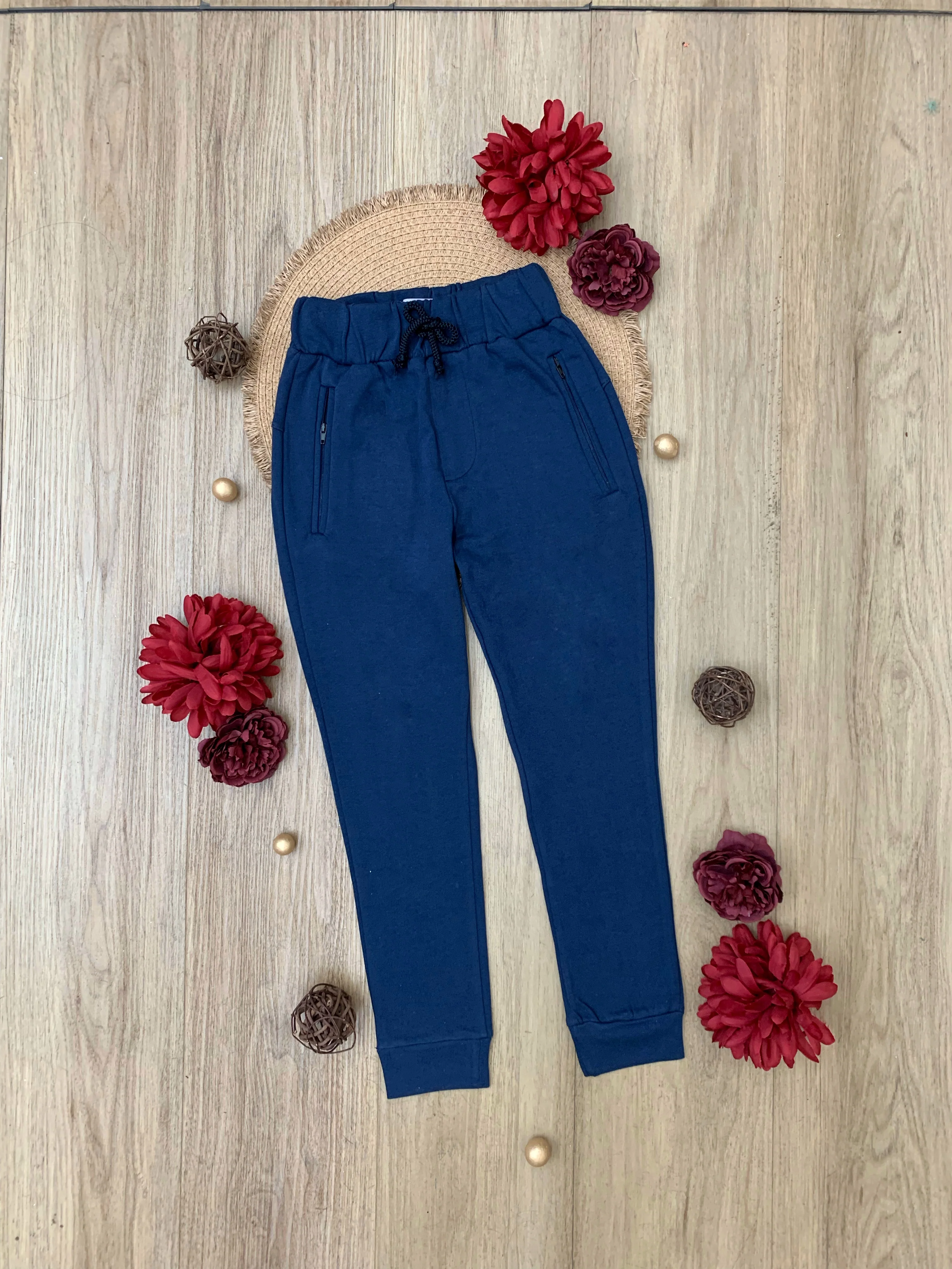 Navy Stylish Jogger Pants by Kids Couture - Image 4