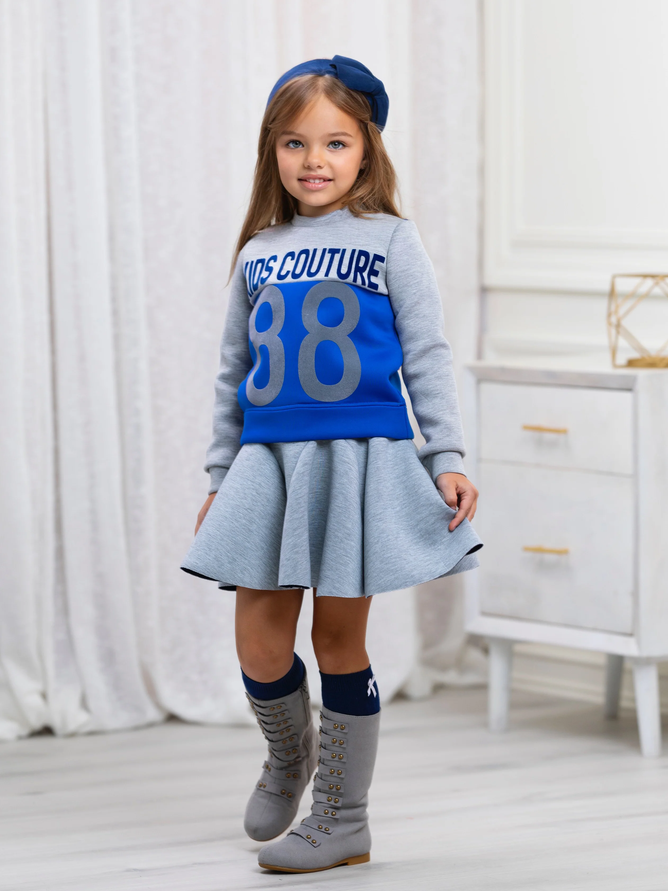 Sporty Colorblock Sweatshirt by Kids Couture - Image 7