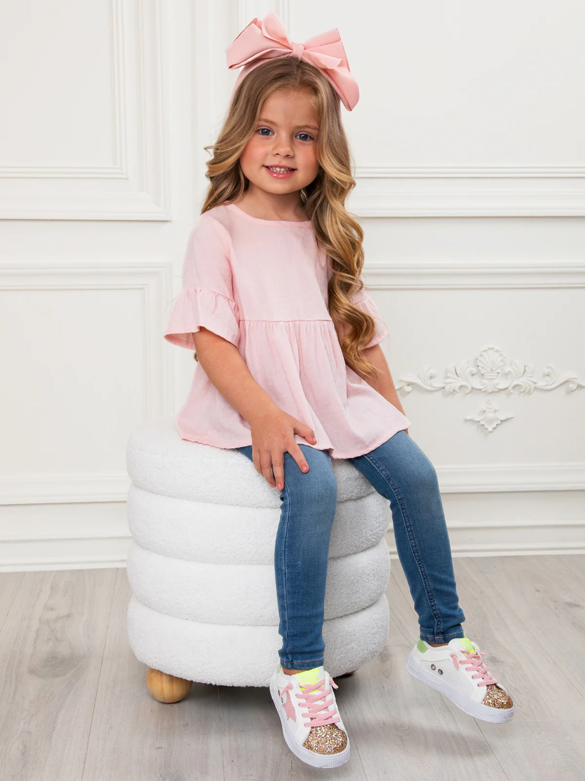 Breezy Peplum Ruffle Top - Image 6