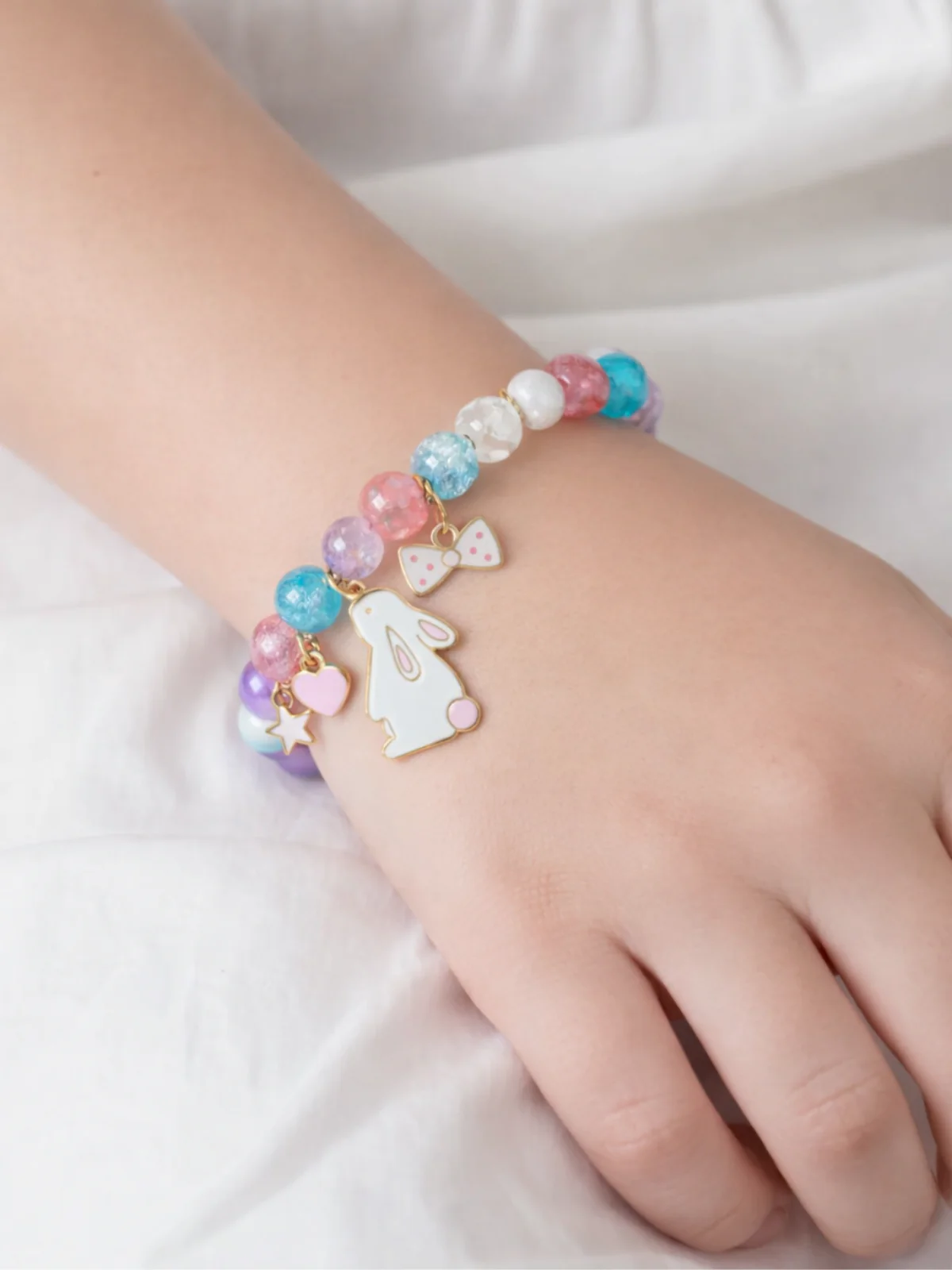 Bright Bunny Charm Easter Bracelet - Image 2