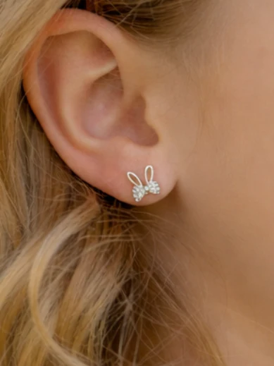 Bunny Stud Easter Earrings - Image 2