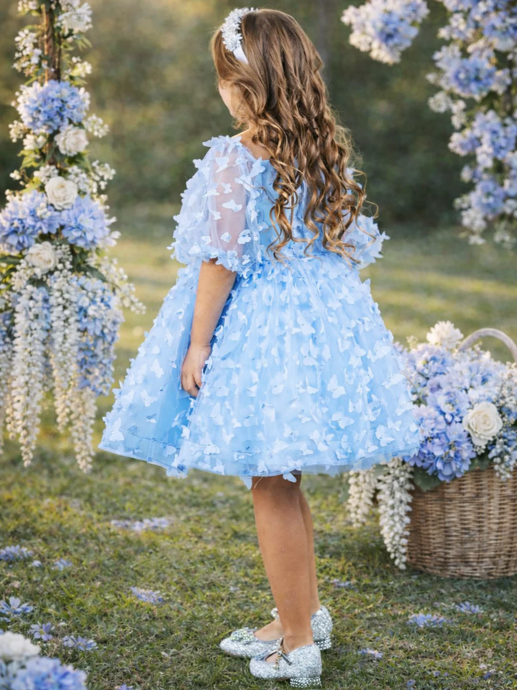 Butterfly Dream 3D Applique Party Dress - Image 6
