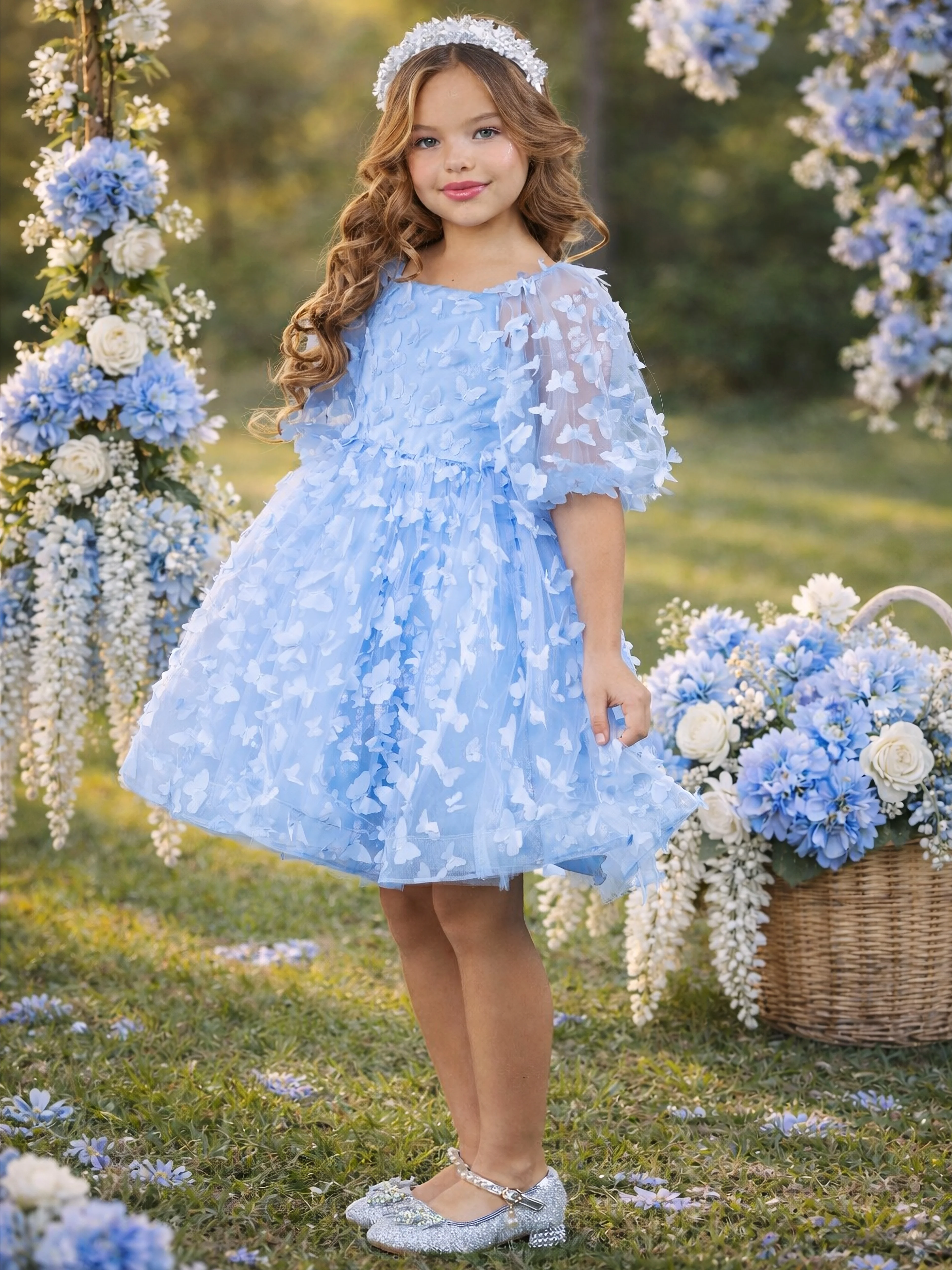 Butterfly Dream 3D Applique Party Dress - Image 7