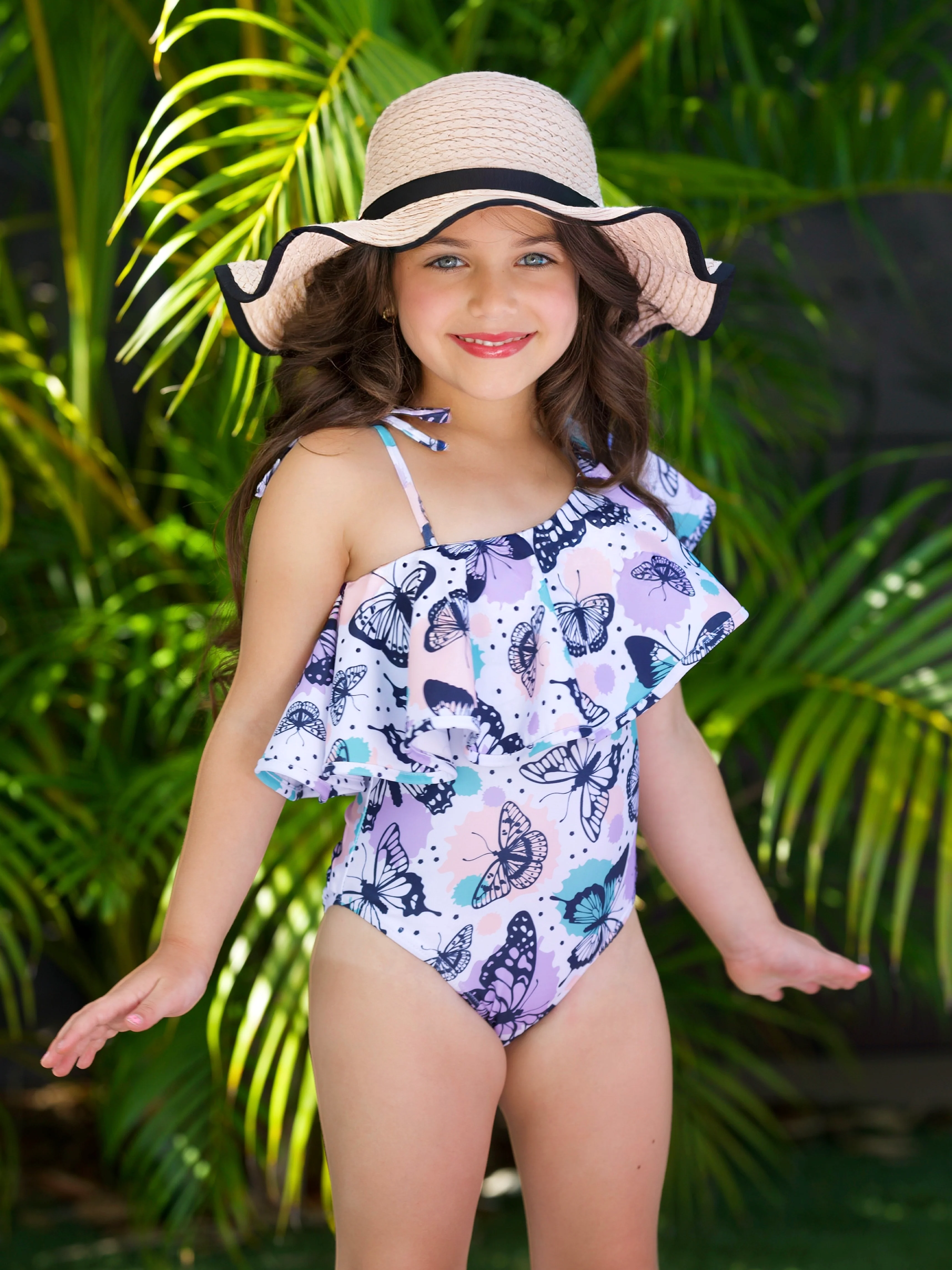 Butterfly Dreams Ruffle One-Piece Swimsuit - Image 5