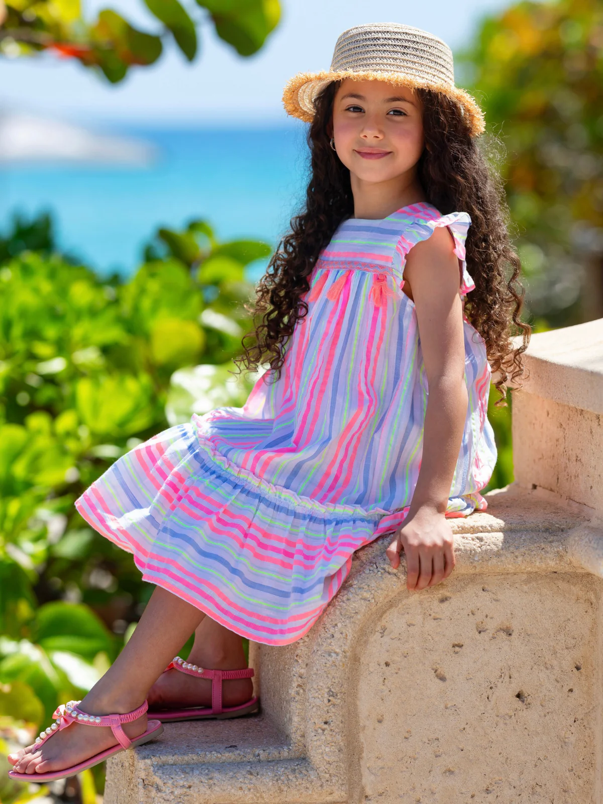 Candy Breeze Tassel Ruffle Dress - Image 5