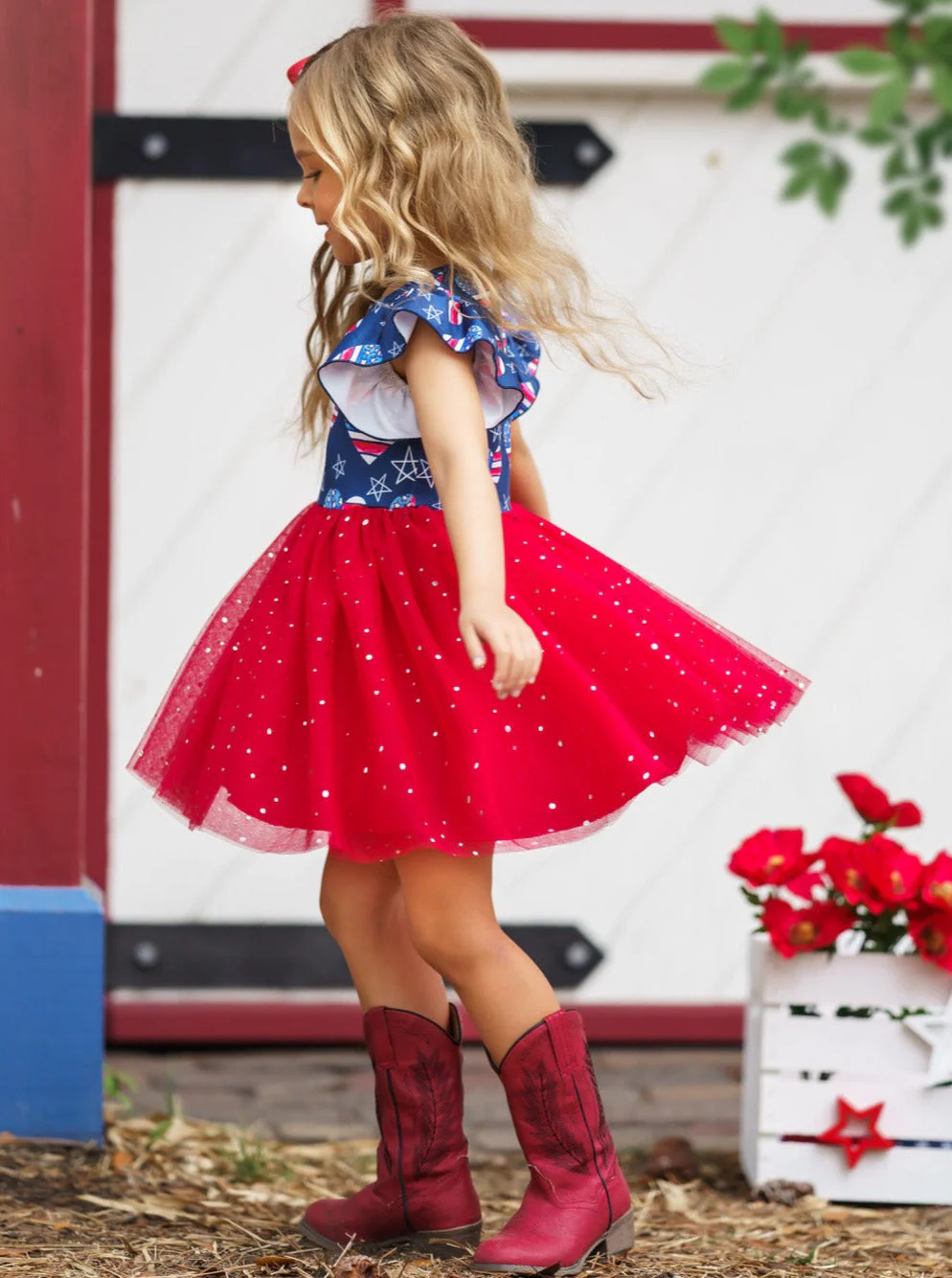 Celebrate Freedom Sparkle Tutu Dress - Image 4