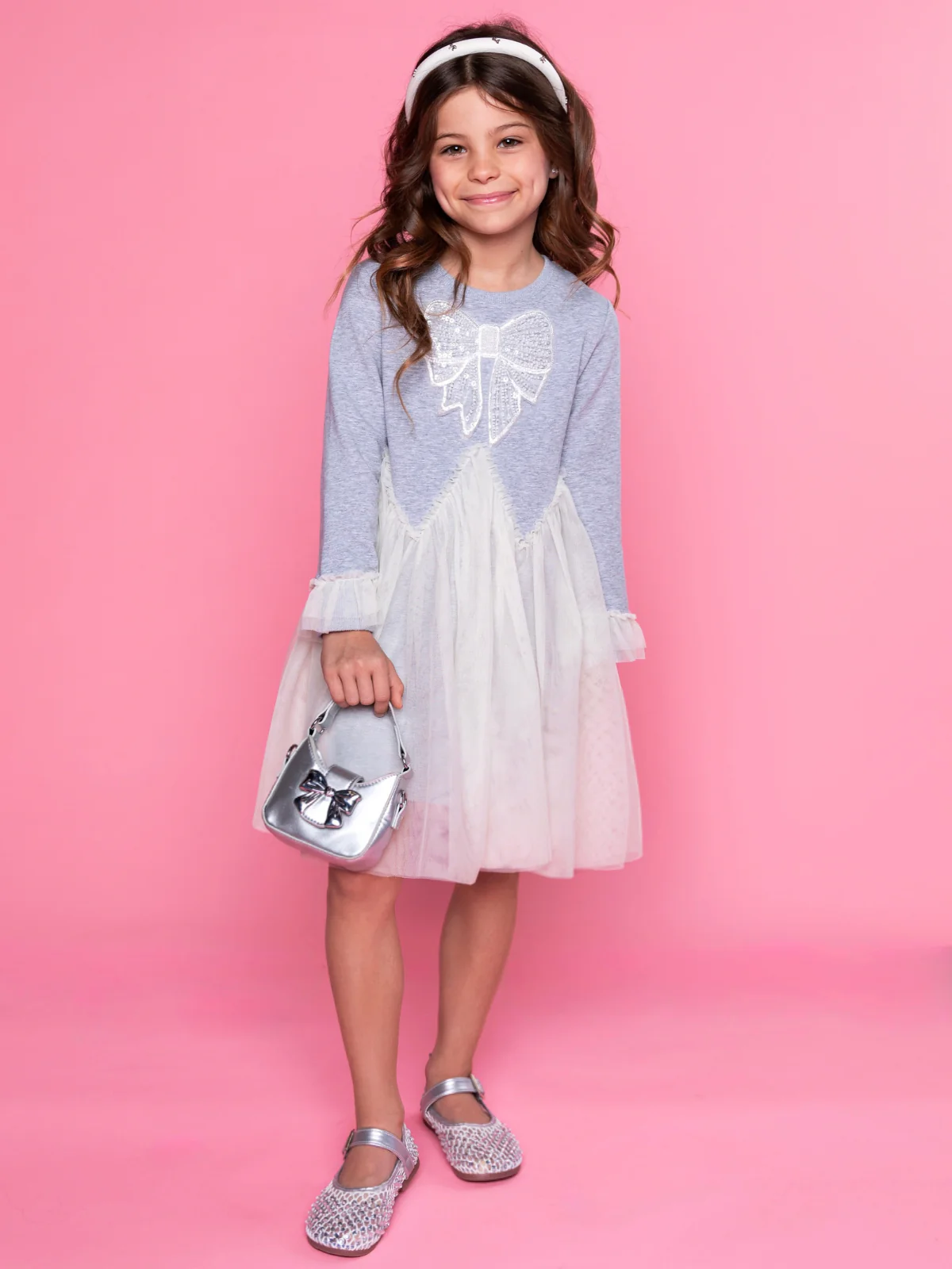 Charming Bow Tulle Twirl Dress - Image 6