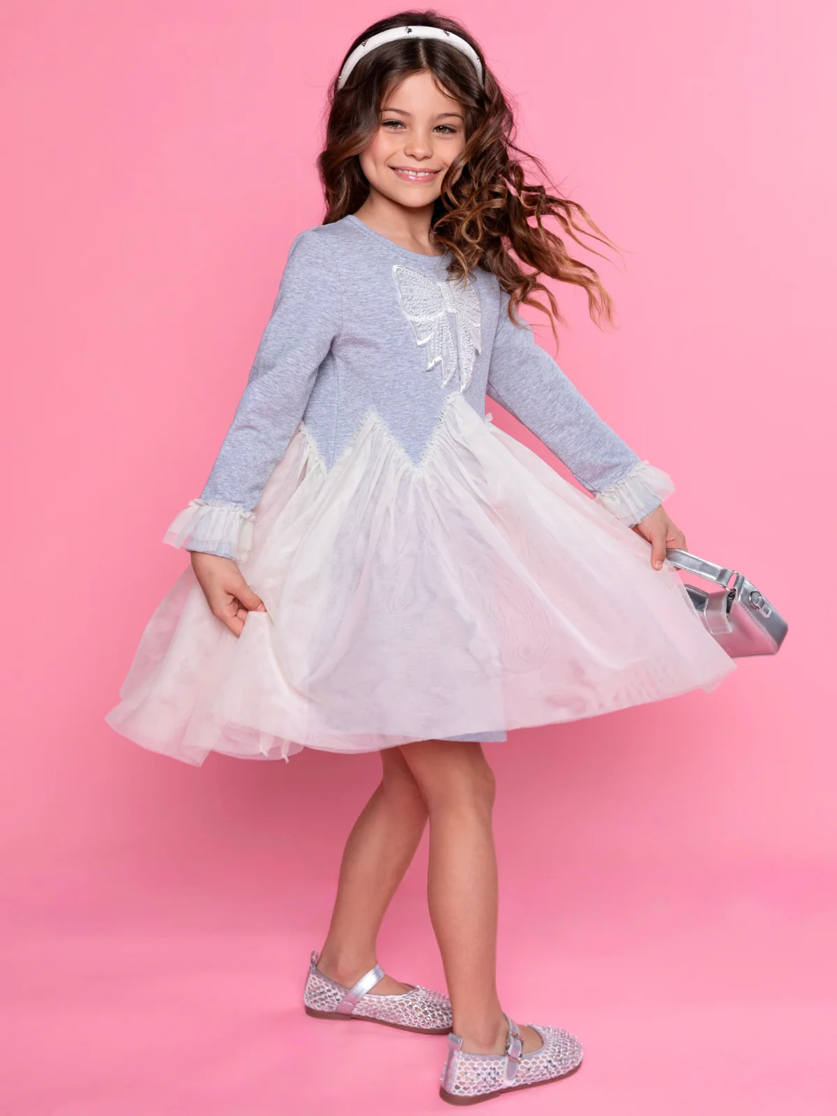 Charming Bow Tulle Twirl Dress - Image 7
