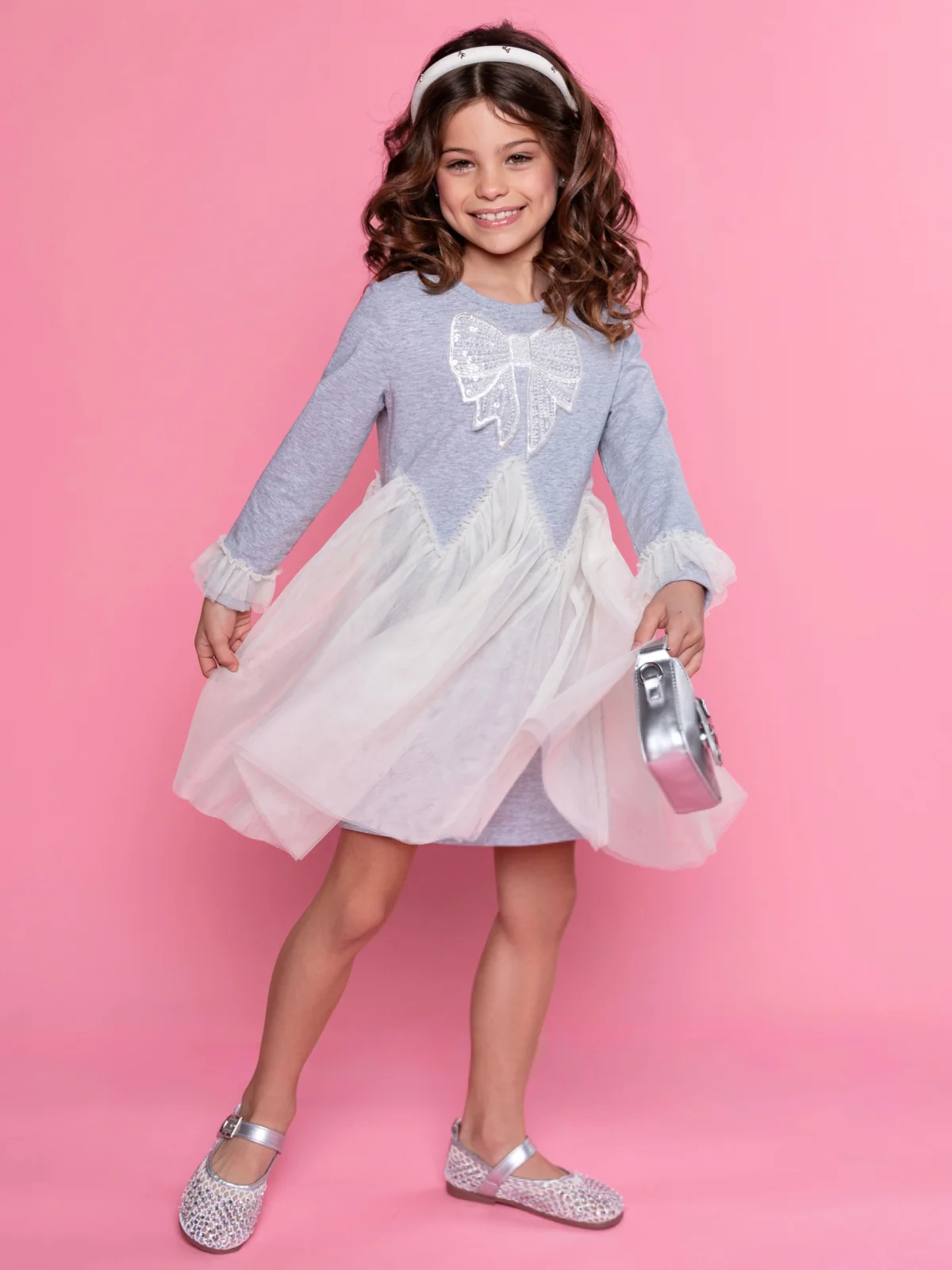 Charming Bow Tulle Twirl Dress - Image 8