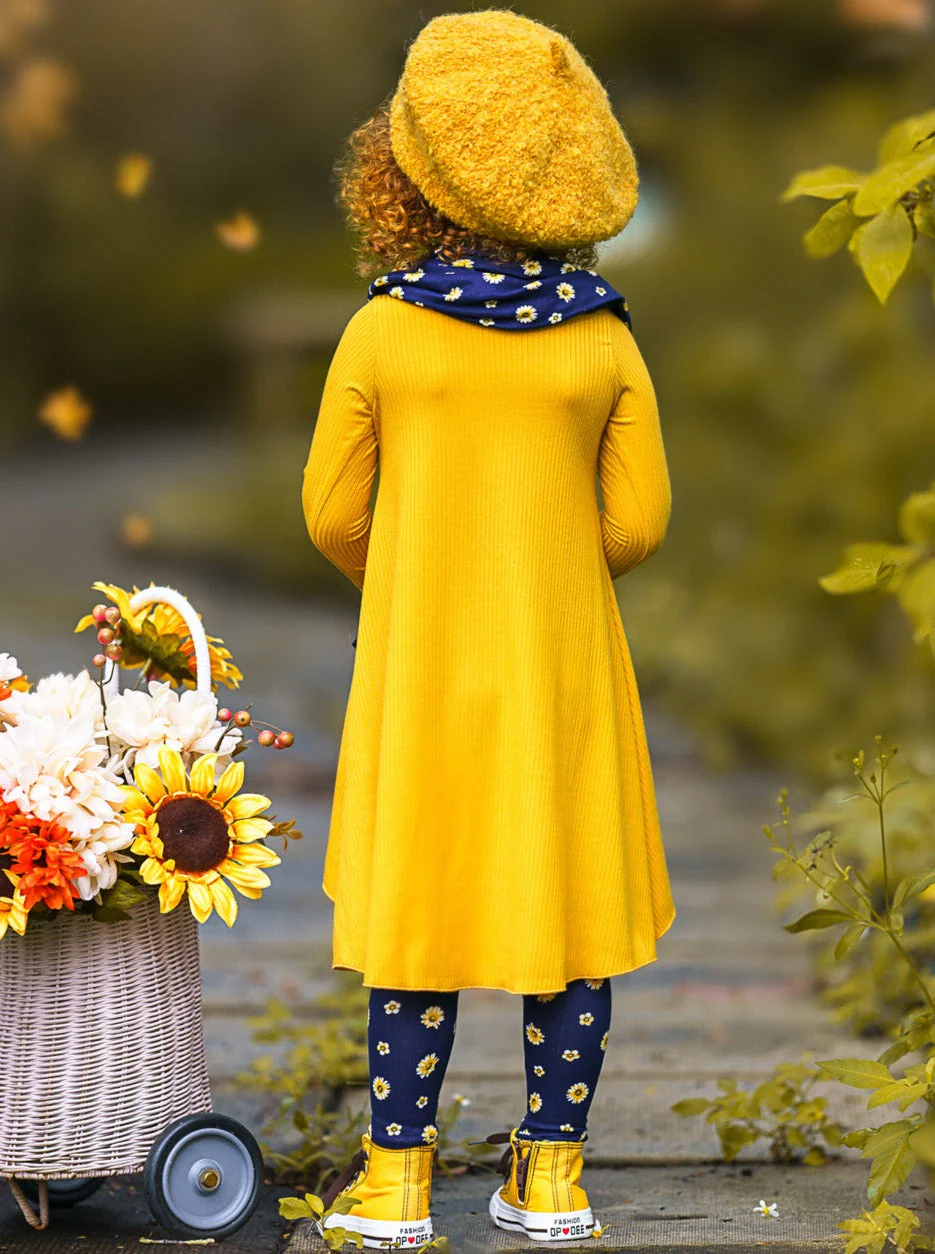 Daisy Dream Dual Pocket Tunic, Scarf and Legging Set - Image 6
