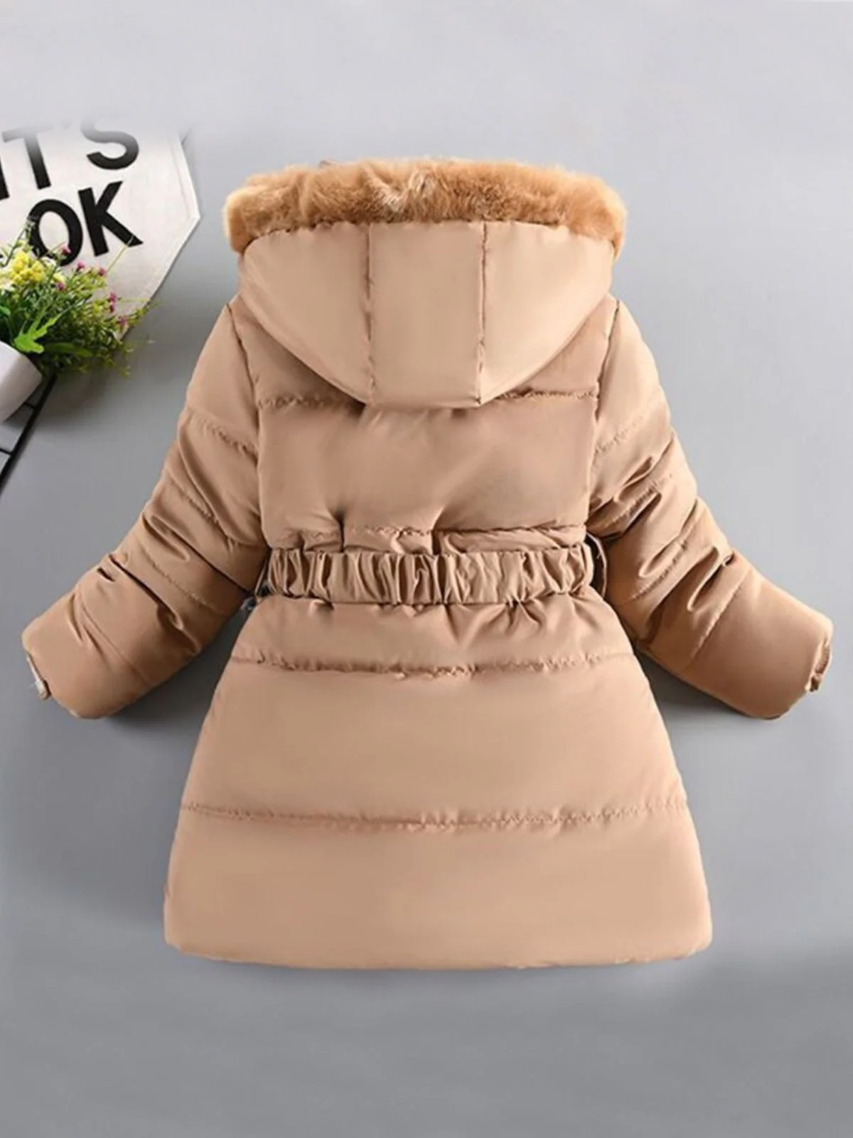 Chill and Chic Pearl Embellished Winter Jacket - Image 2