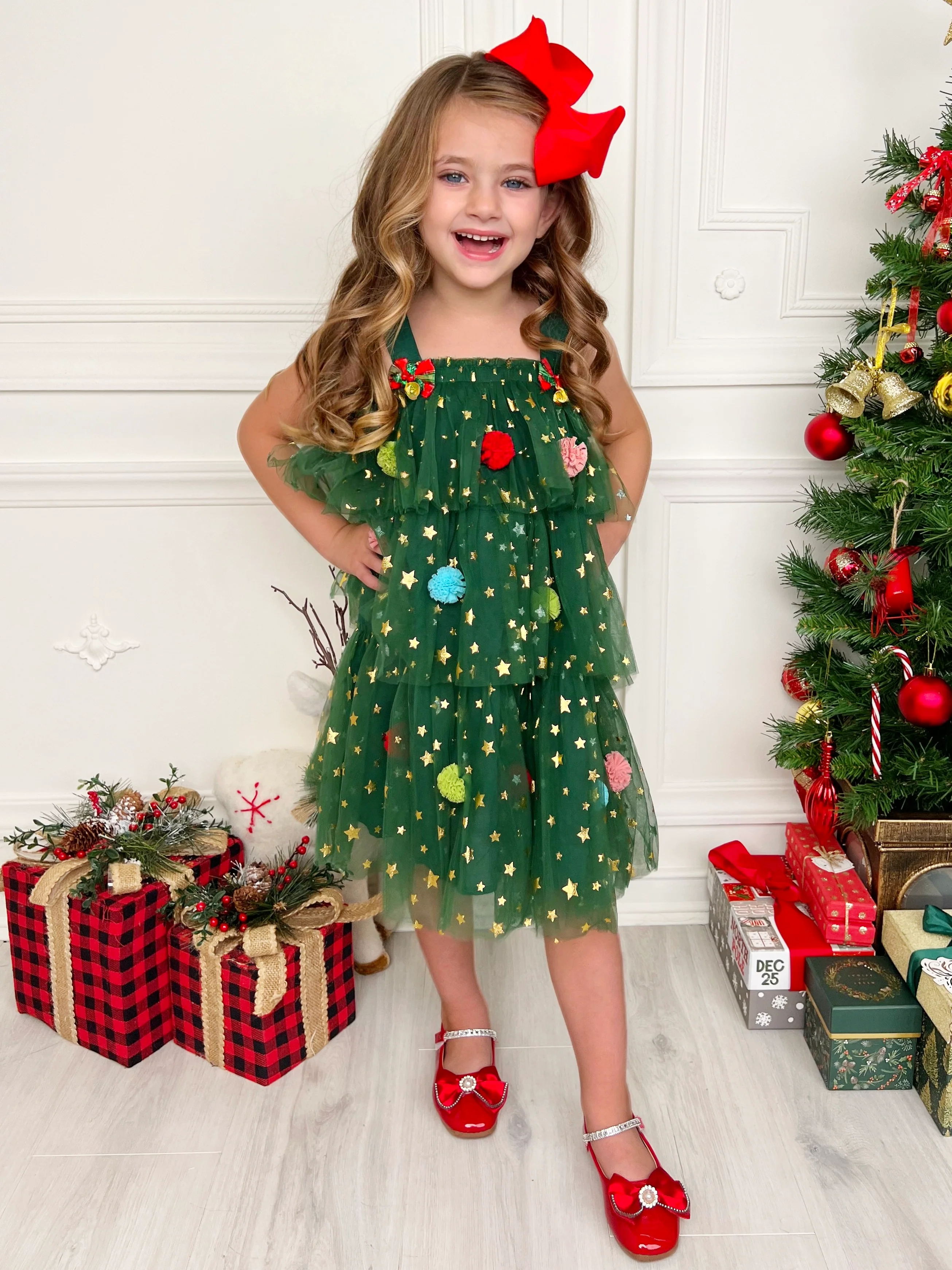 Christmas Ornament Starry Tulle Dress - Image 2