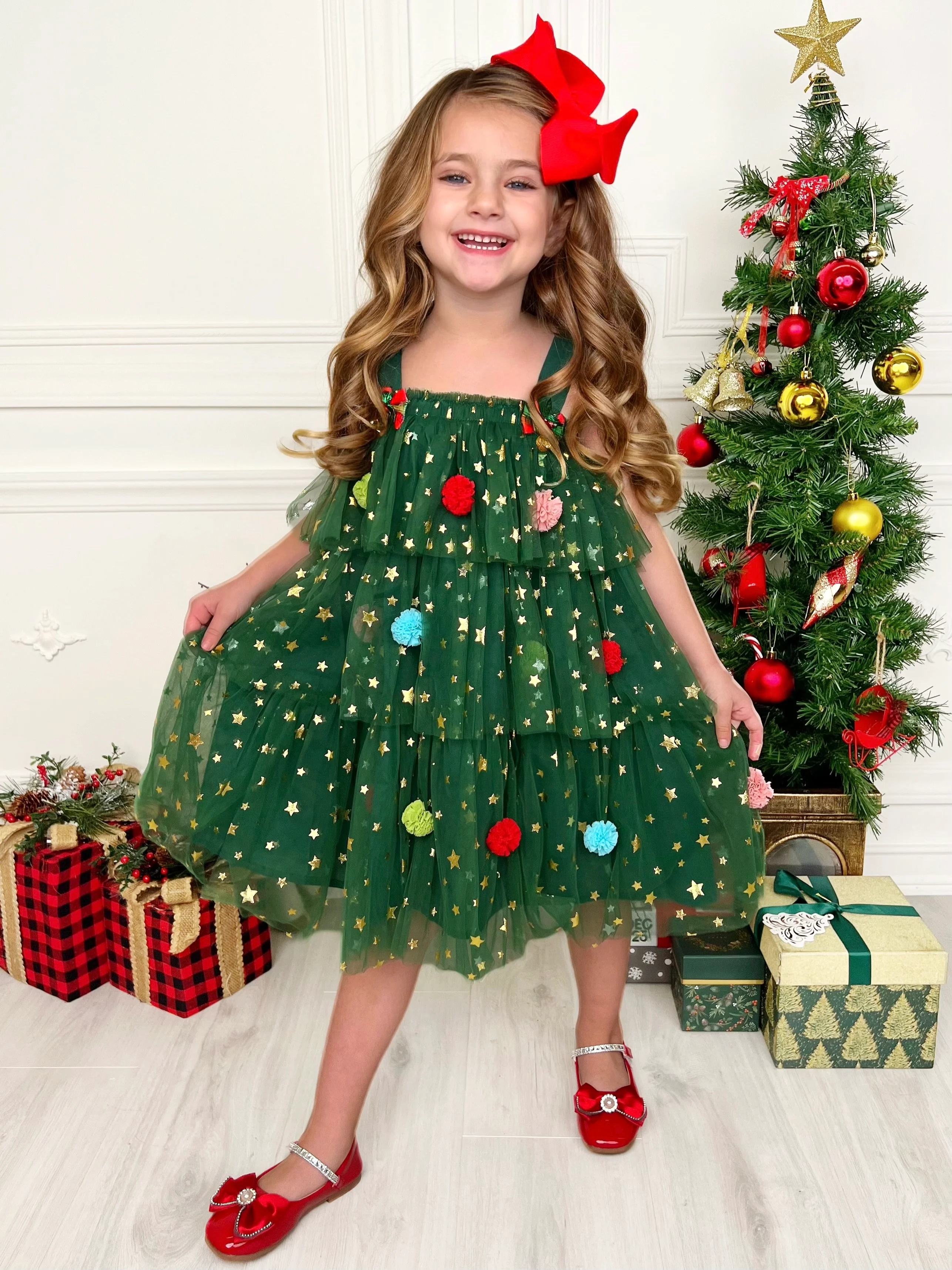 Christmas Ornament Starry Tulle Dress - Image 3
