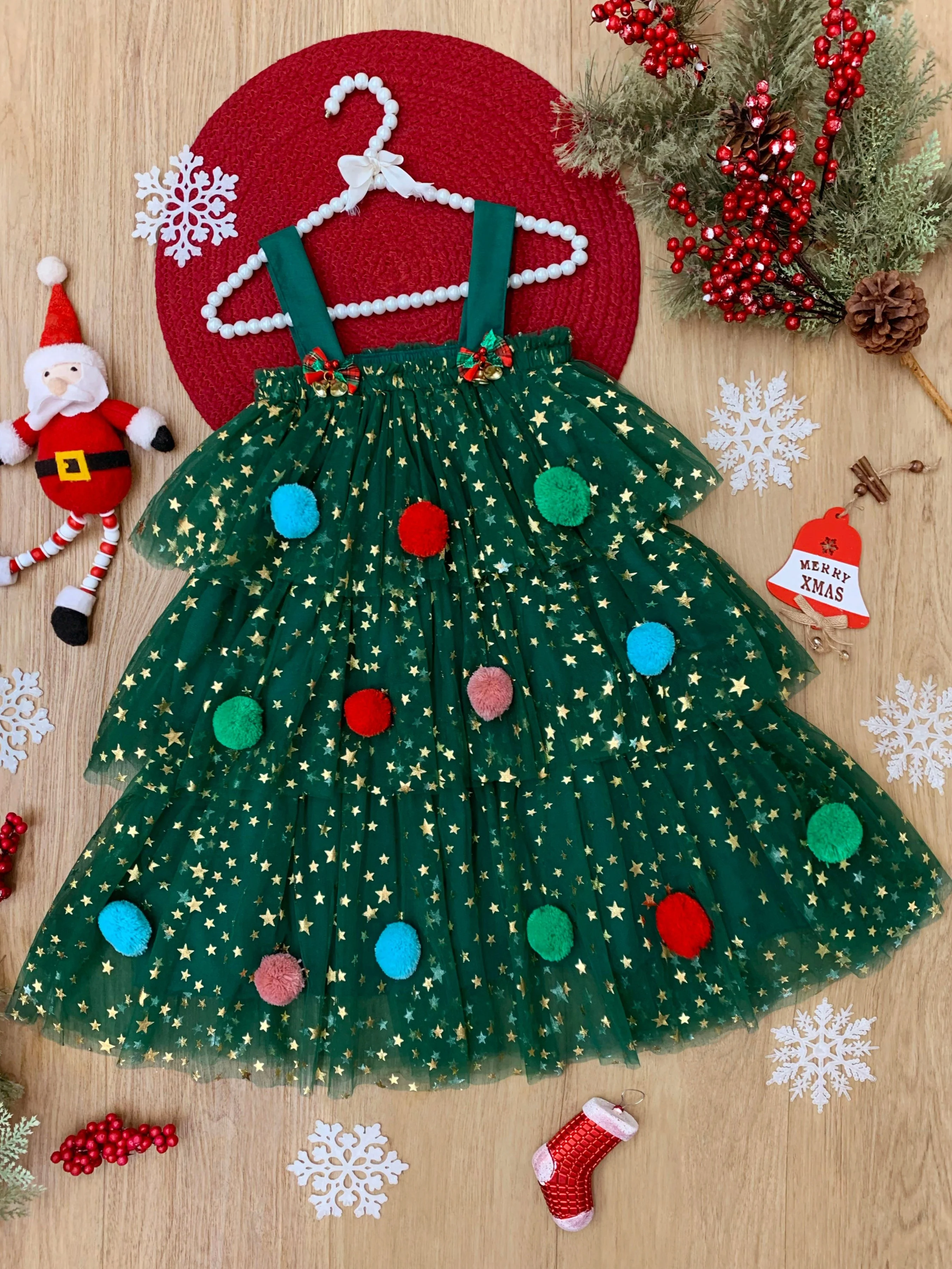 Christmas Ornament Starry Tulle Dress - Image 4