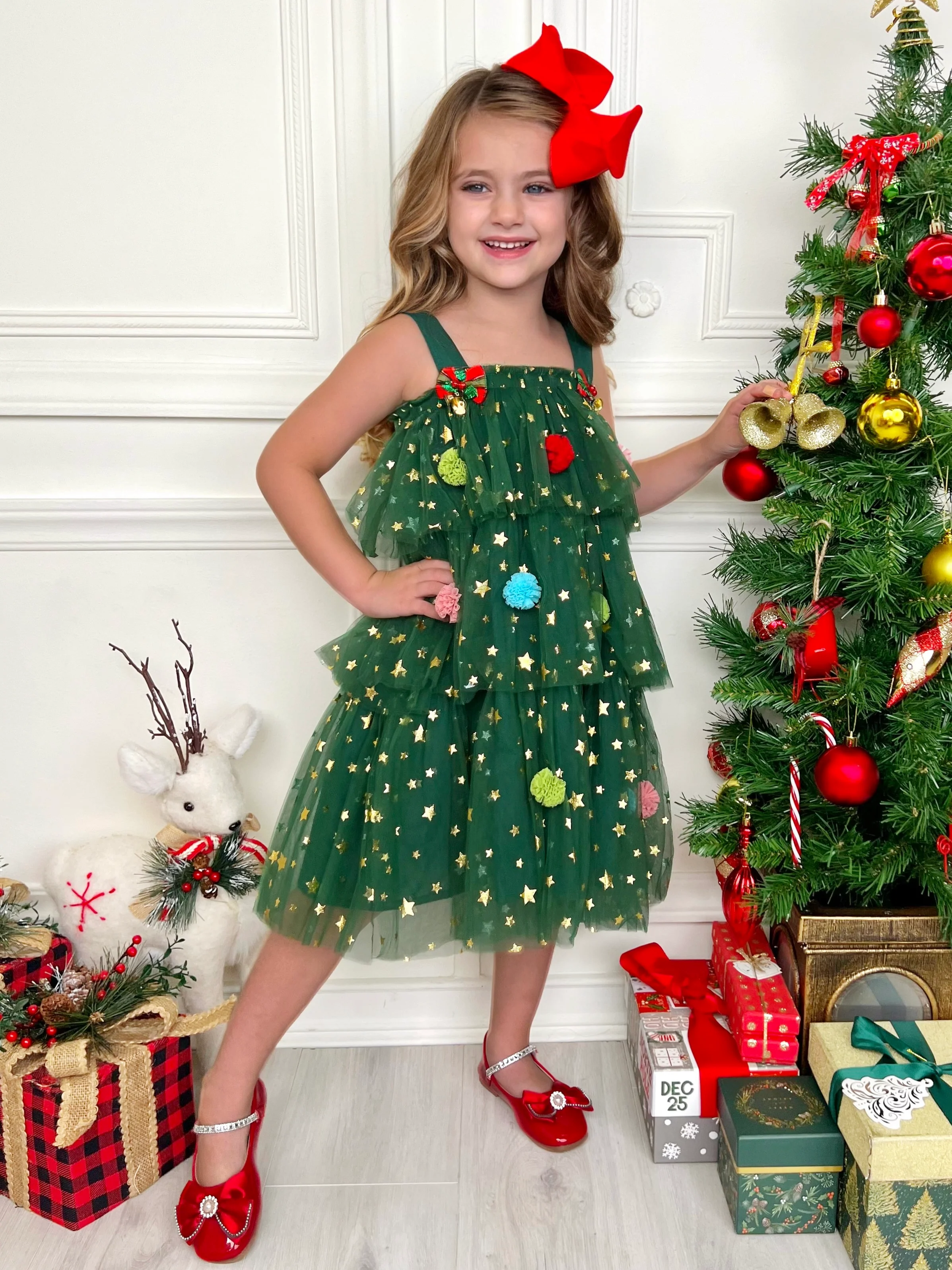 Christmas Ornament Starry Tulle Dress - Image 6