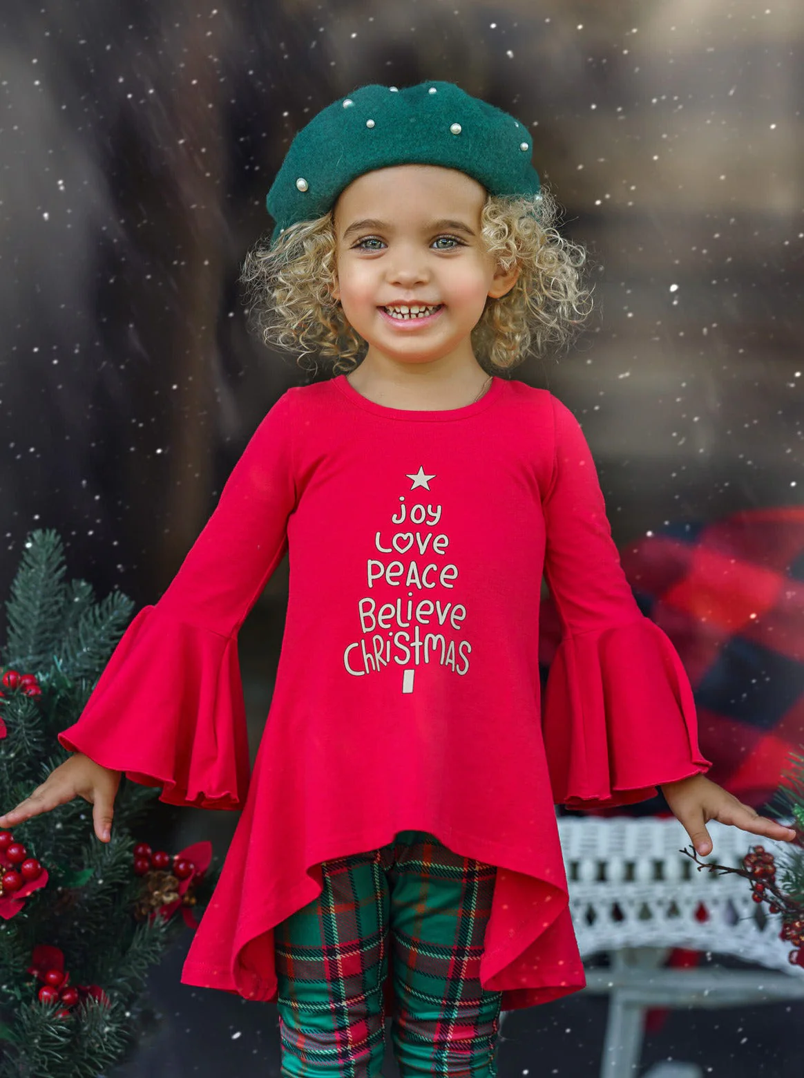 Christmas Spirit Hi-Lo Tunic And Legging Set - Image 4