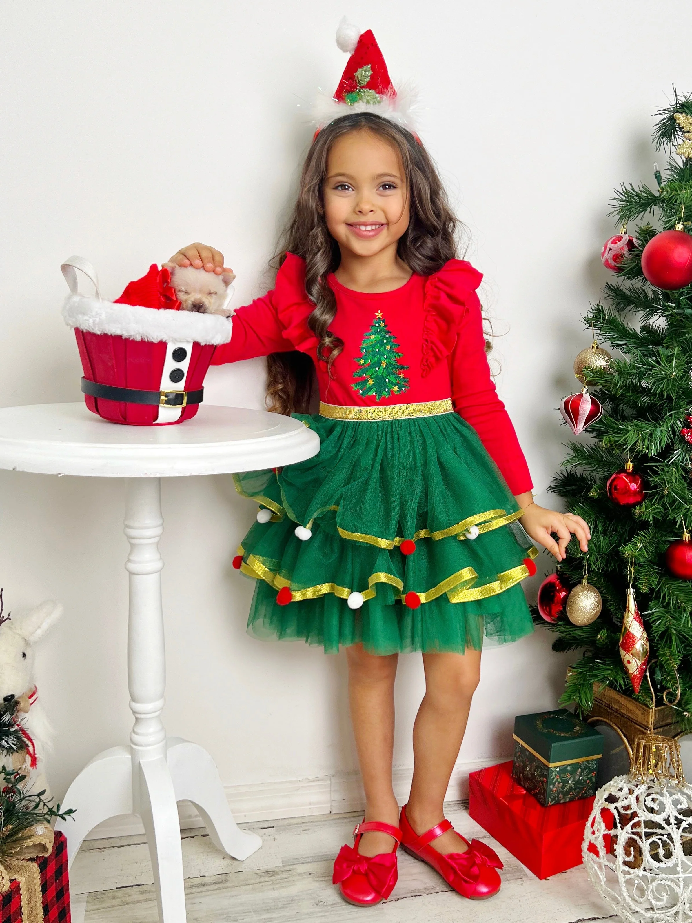 Holiday Cheers Christmas Tree Tutu Dress - Image 5
