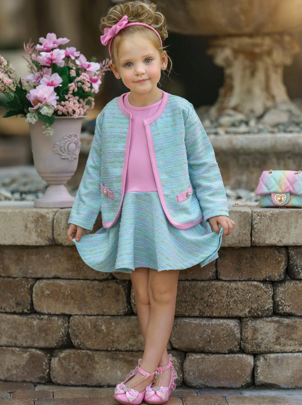 Classy Cutie Drop Waist Dress and Blazer Set - Image 5