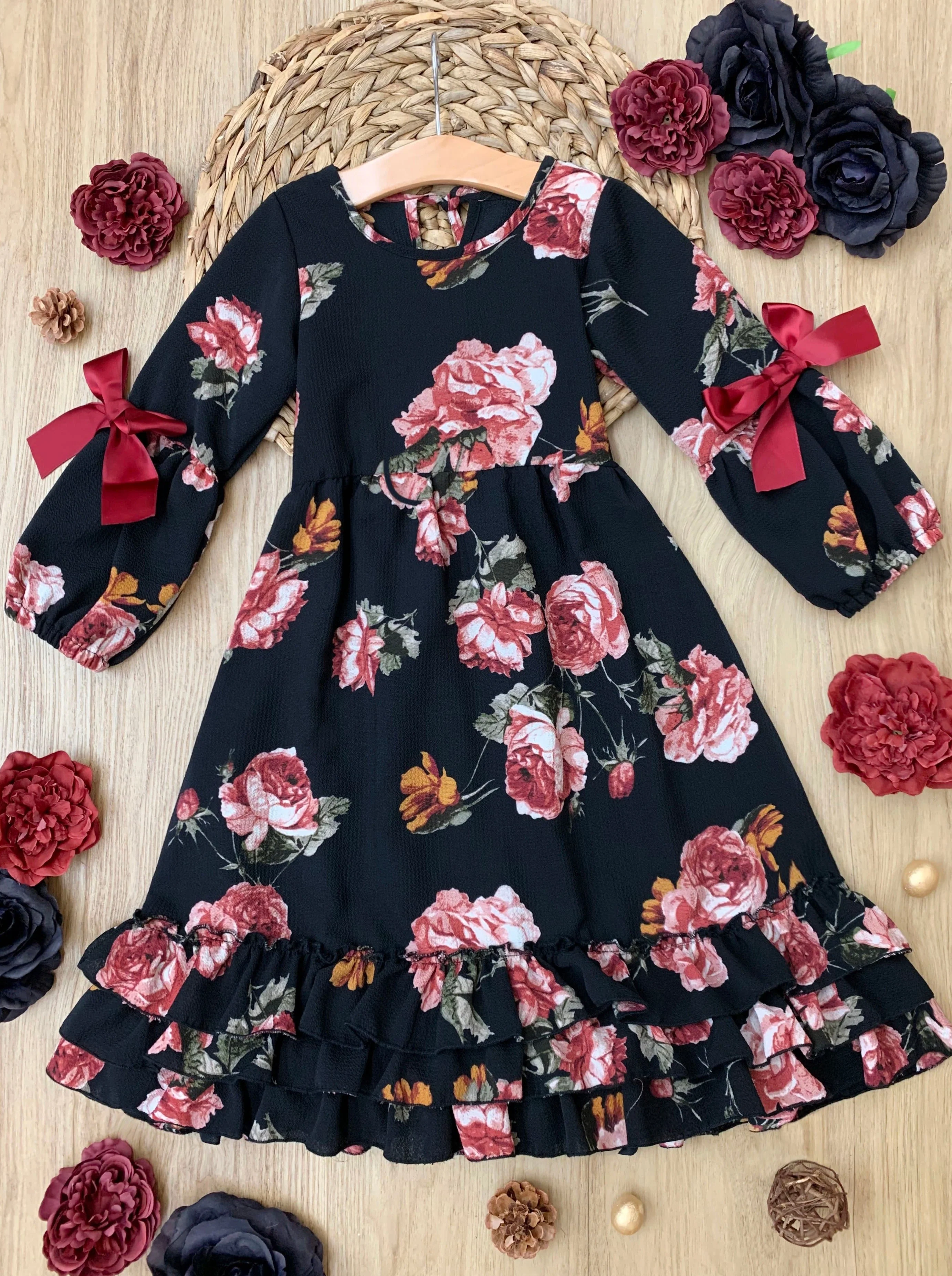 Romantic Rose Floral Cloda Dress - Image 2
