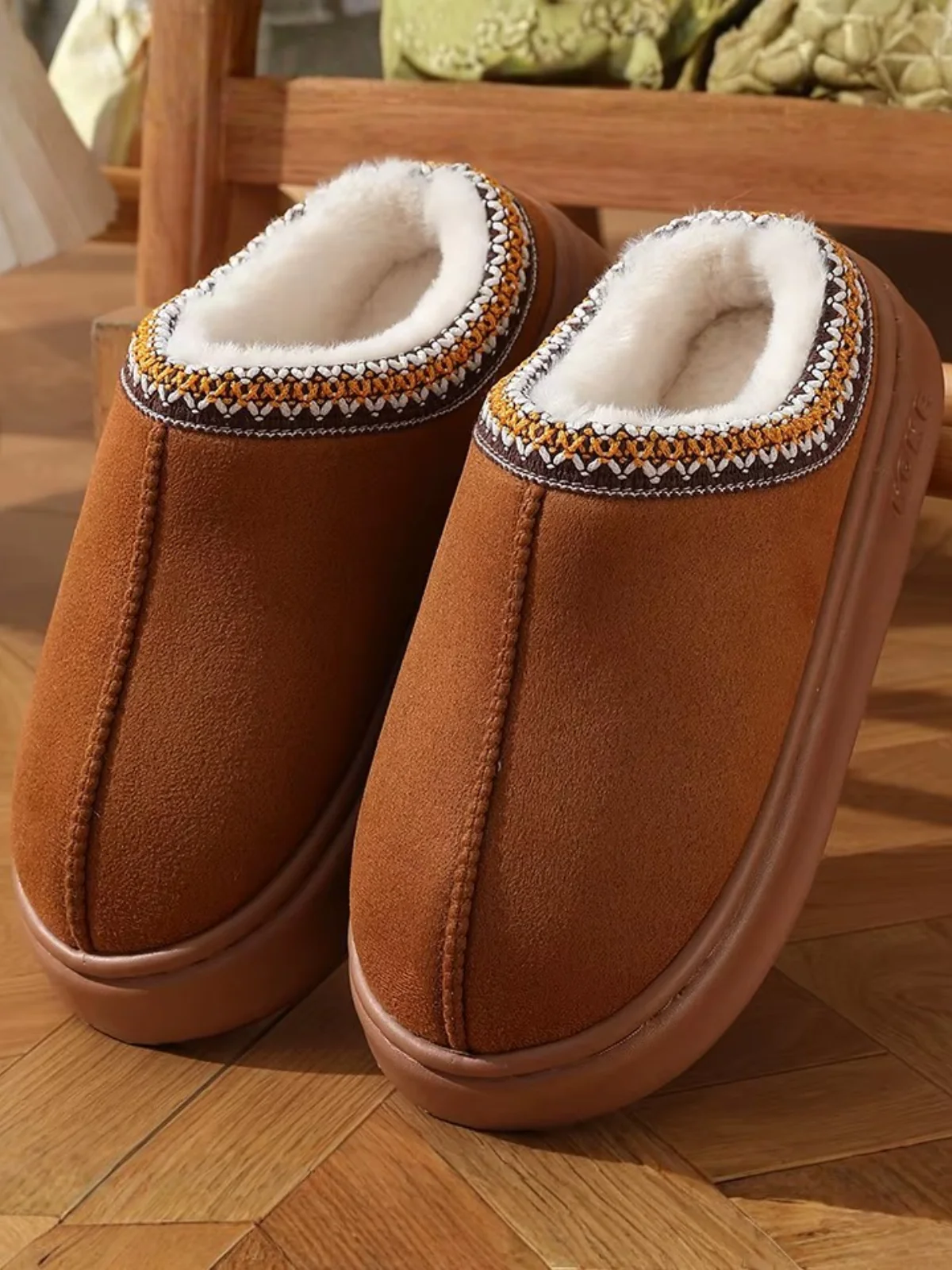 Cloud Soft Fleece-Lined Winter Slippers - Image 2