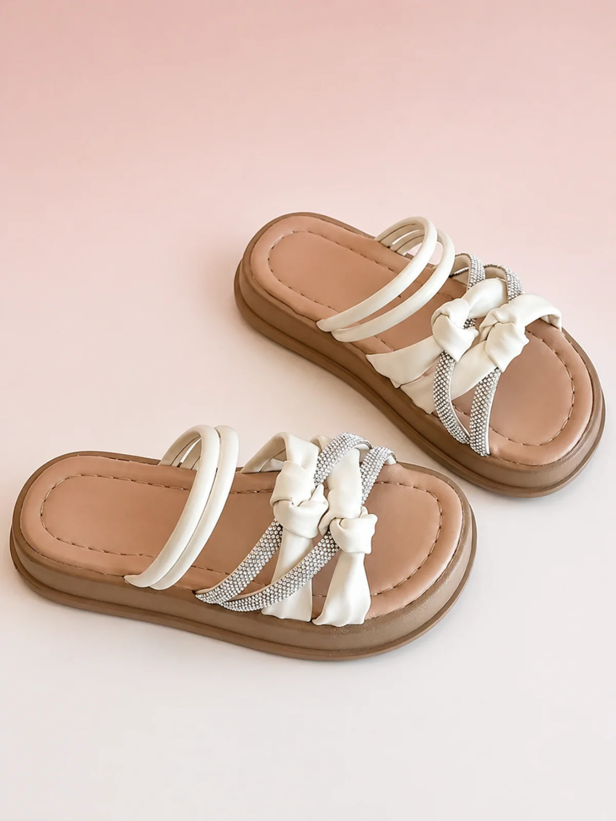 Coastal Twist Knot Strappy Slip On Sandal - Image 2