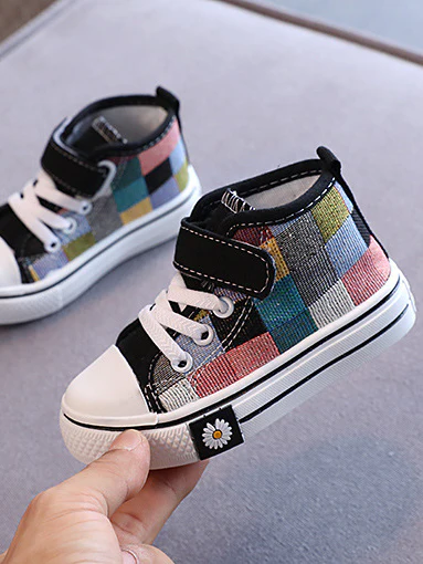 Color Blocks Canvas Sneakers by Liv and Mia - Image 2