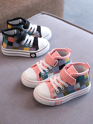 Color Blocks Canvas Sneakers by Liv and Mia - Image 4