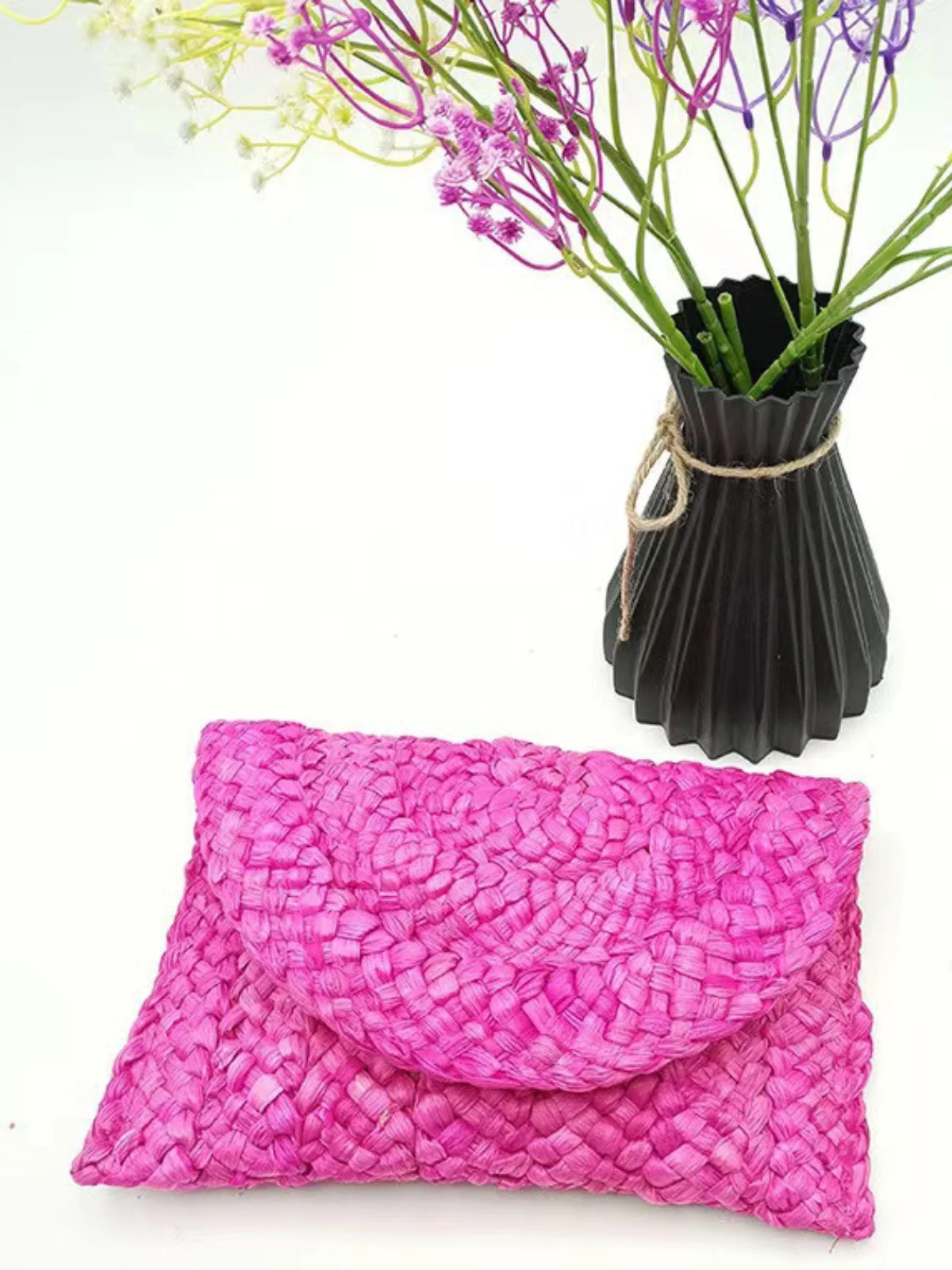 Hello Sunshine Small Straw Pouch - Image 5