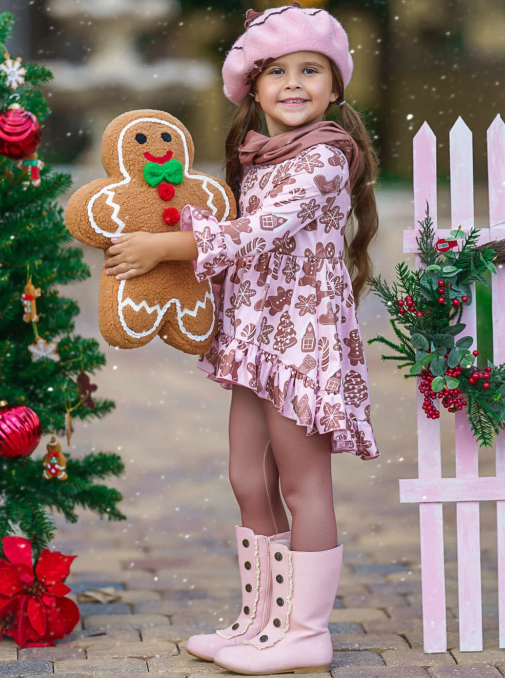 Sweetest Bite Cookies Top, Leggings, and Scarf Set - Image 4
