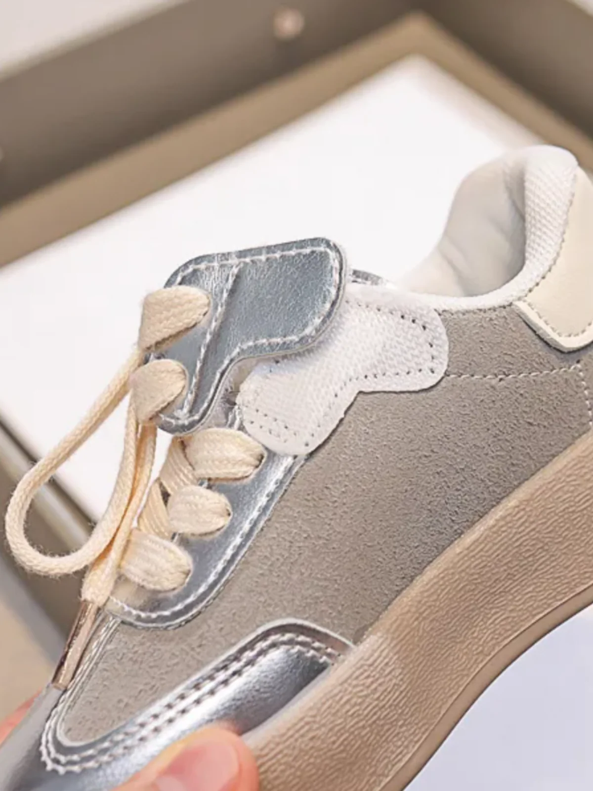 Cool Kids Metallic Sneakers By Liv and Mia - Image 2