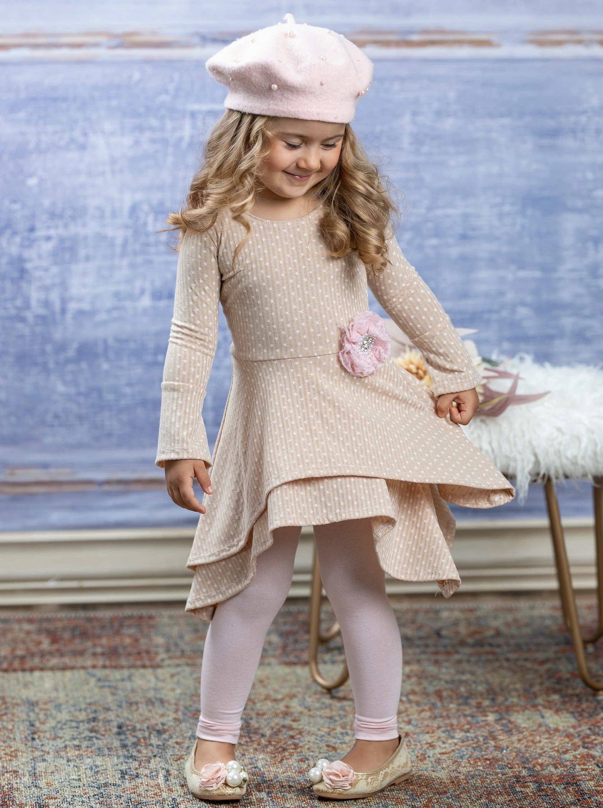 Little Star Sidetail Tunic and Legging Set - Image 2