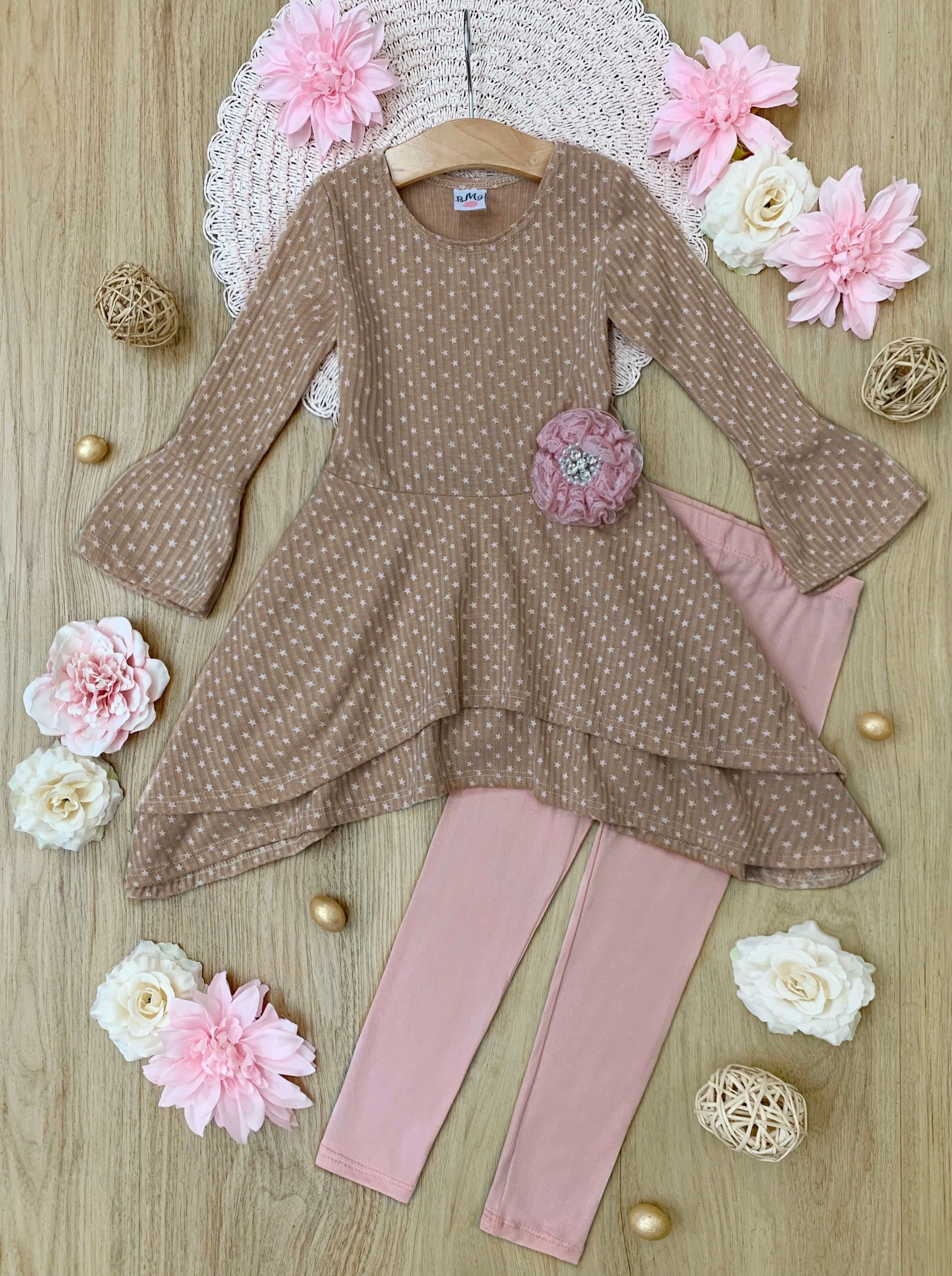 Little Star Sidetail Tunic and Legging Set - Image 3