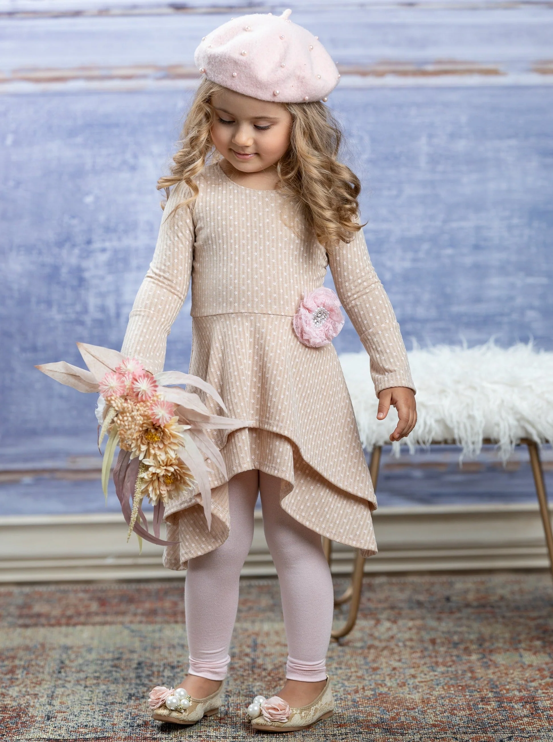 Little Star Sidetail Tunic and Legging Set - Image 4