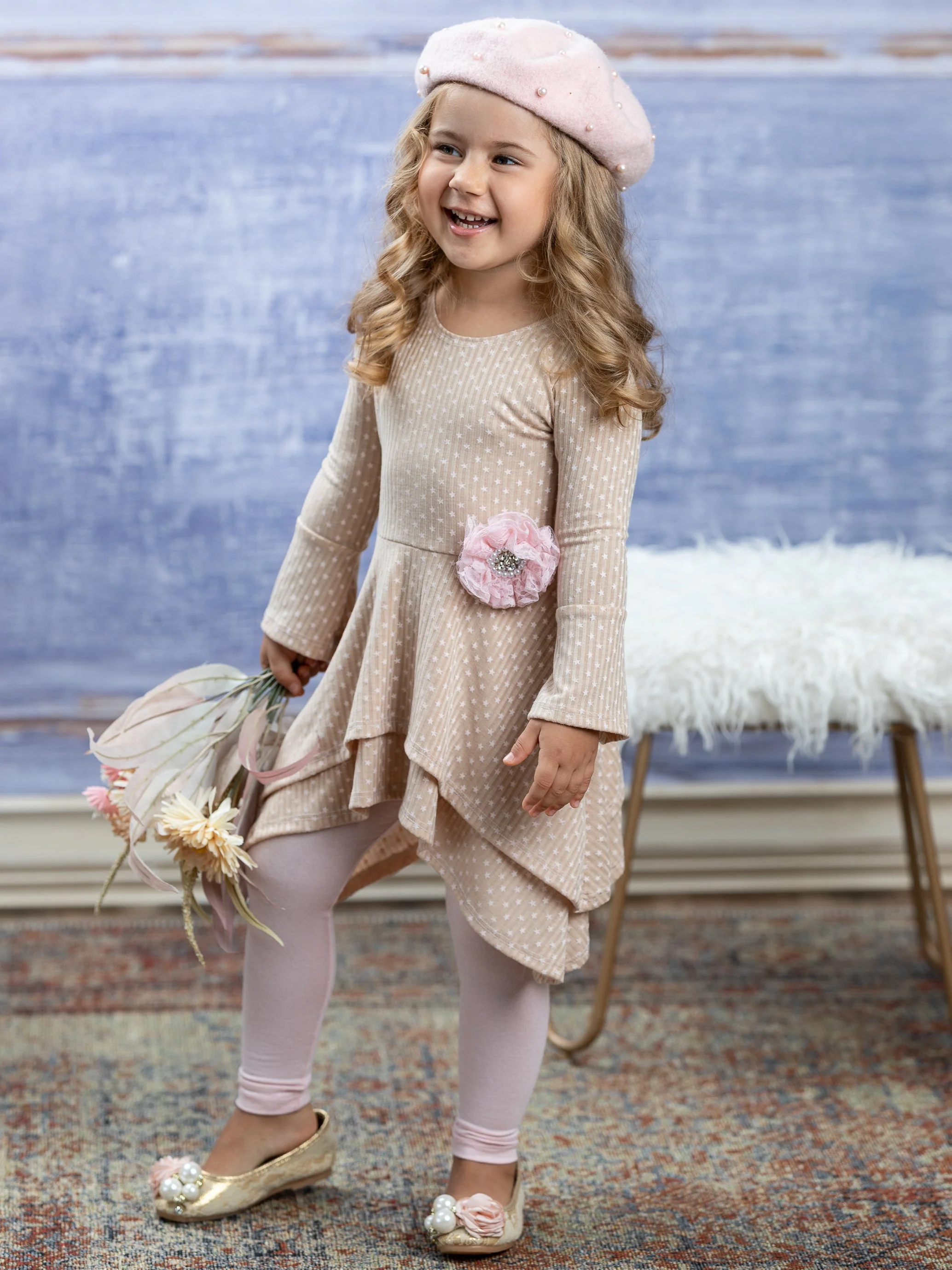 Little Star Sidetail Tunic and Legging Set - Image 6
