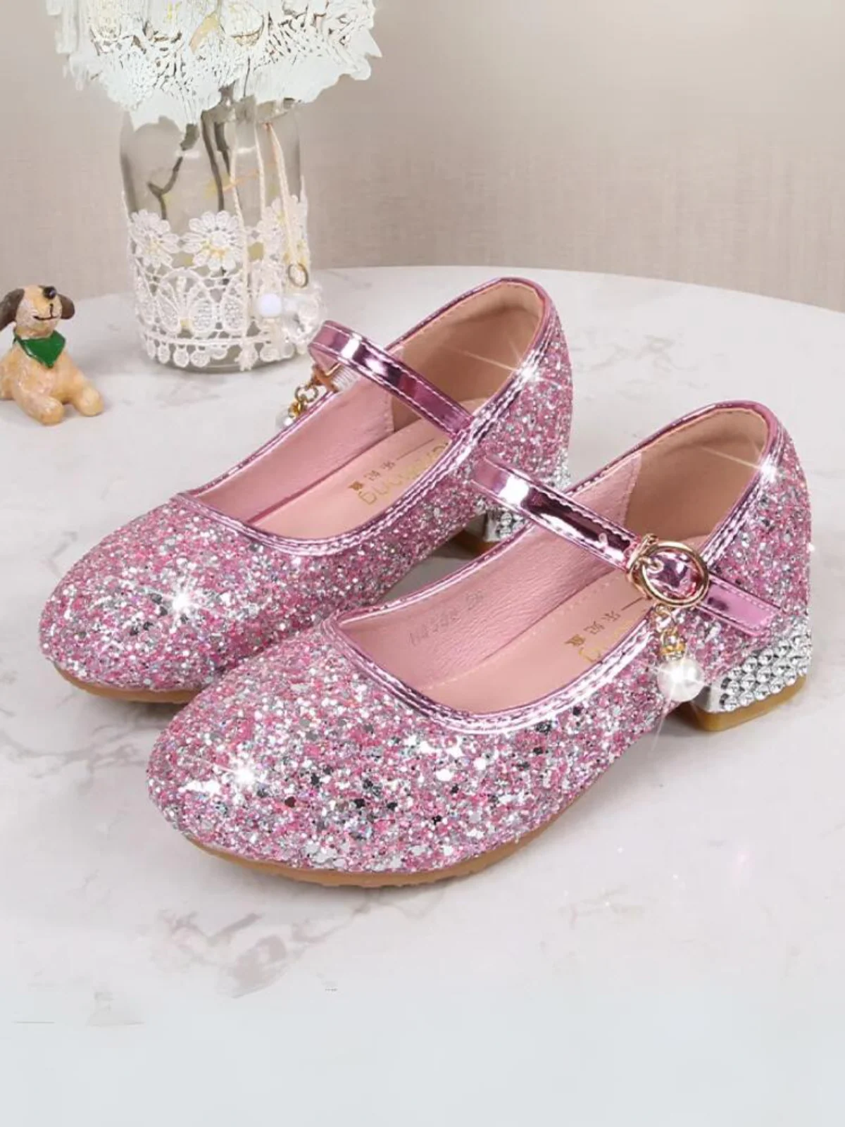 Fairytale Footwear Sequin Mary Jane Heels By Liv and Mia - Image 2