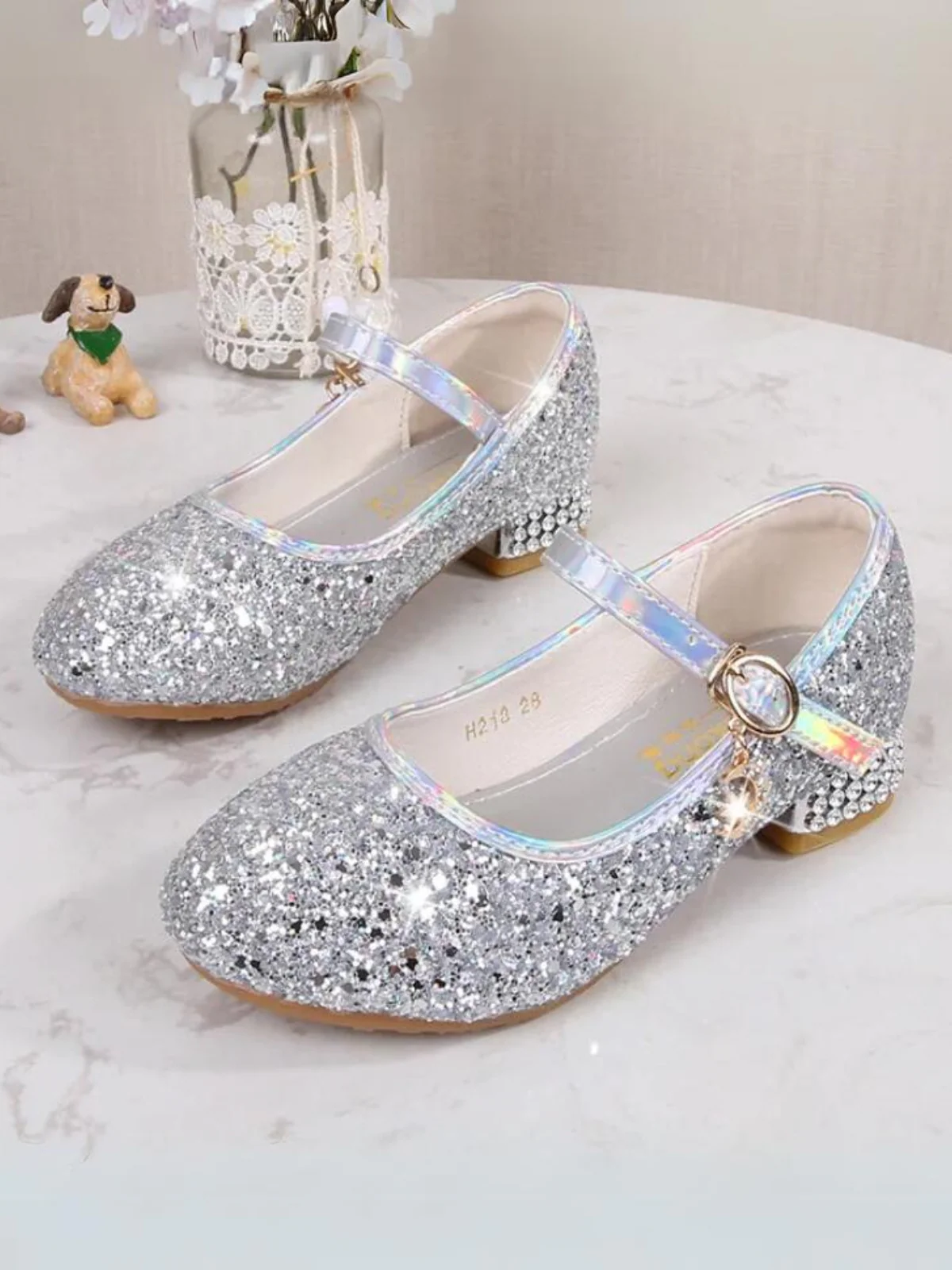 Fairytale Footwear Sequin Mary Jane Heels By Liv and Mia - Image 4