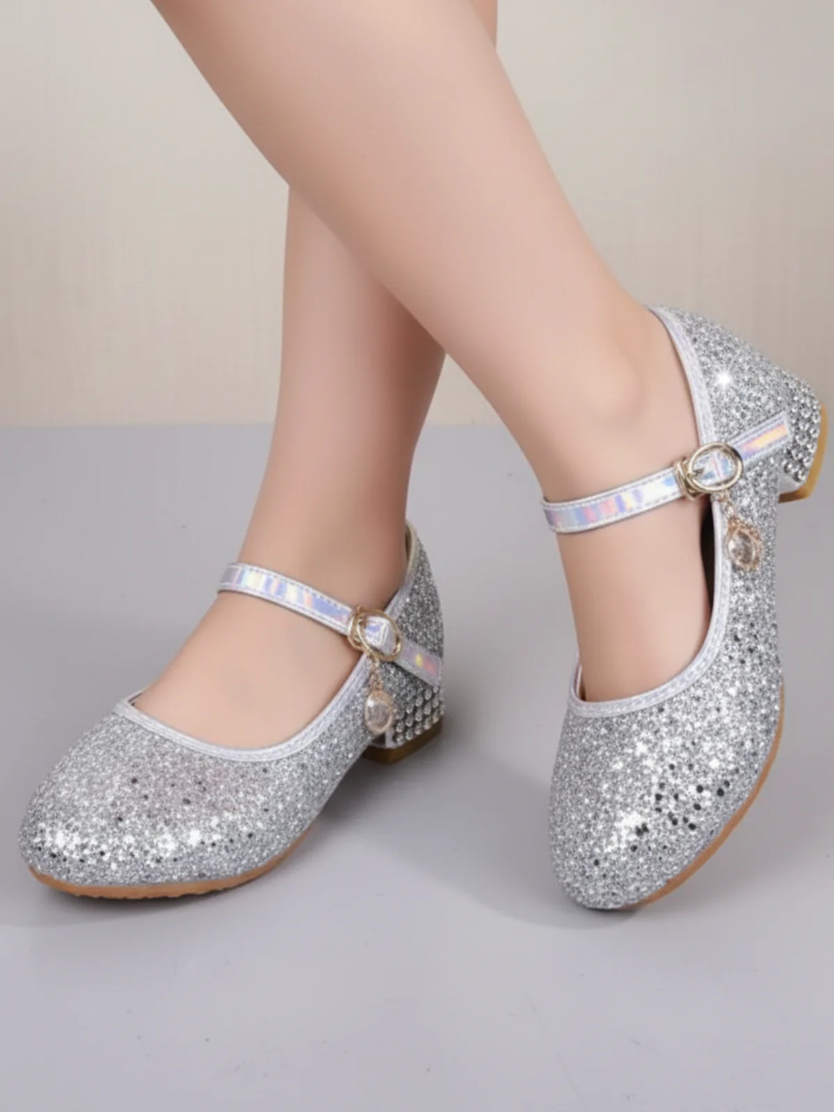 Fairytale Footwear Sequin Mary Jane Heels By Liv and Mia - Image 5