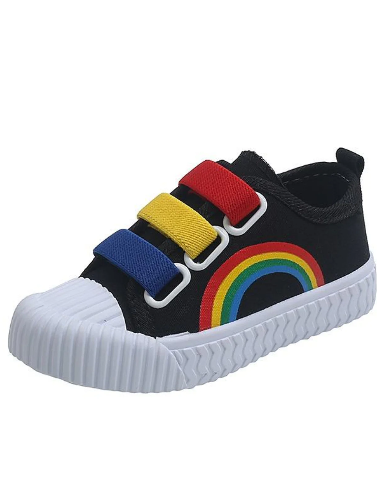 Happy Kicks Canvas Rainbow Sneakers By Liv and Mia - Image 6