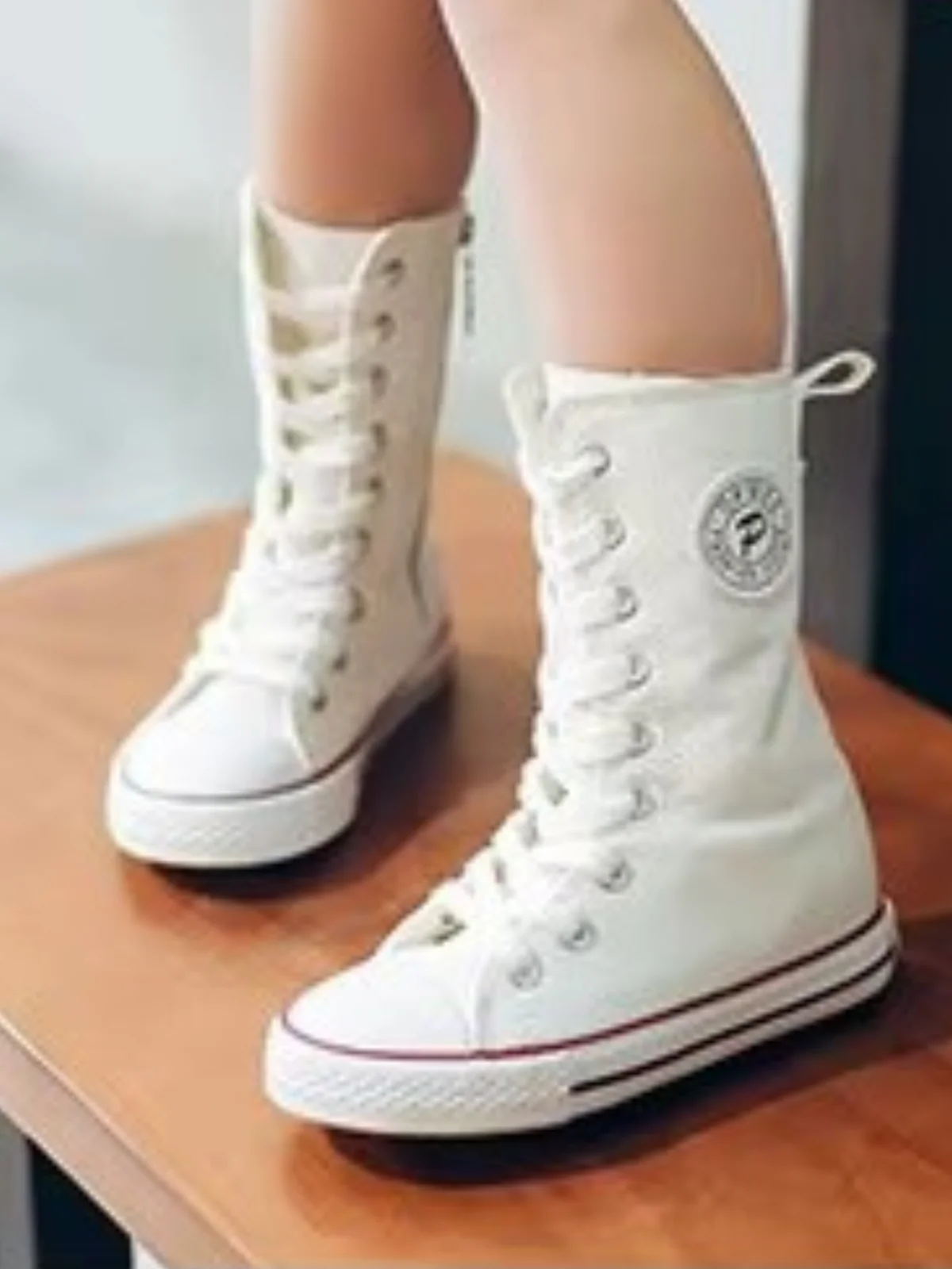 Cool Girl High-Top Canvas Sneakers By Liv and Mia - Image 5