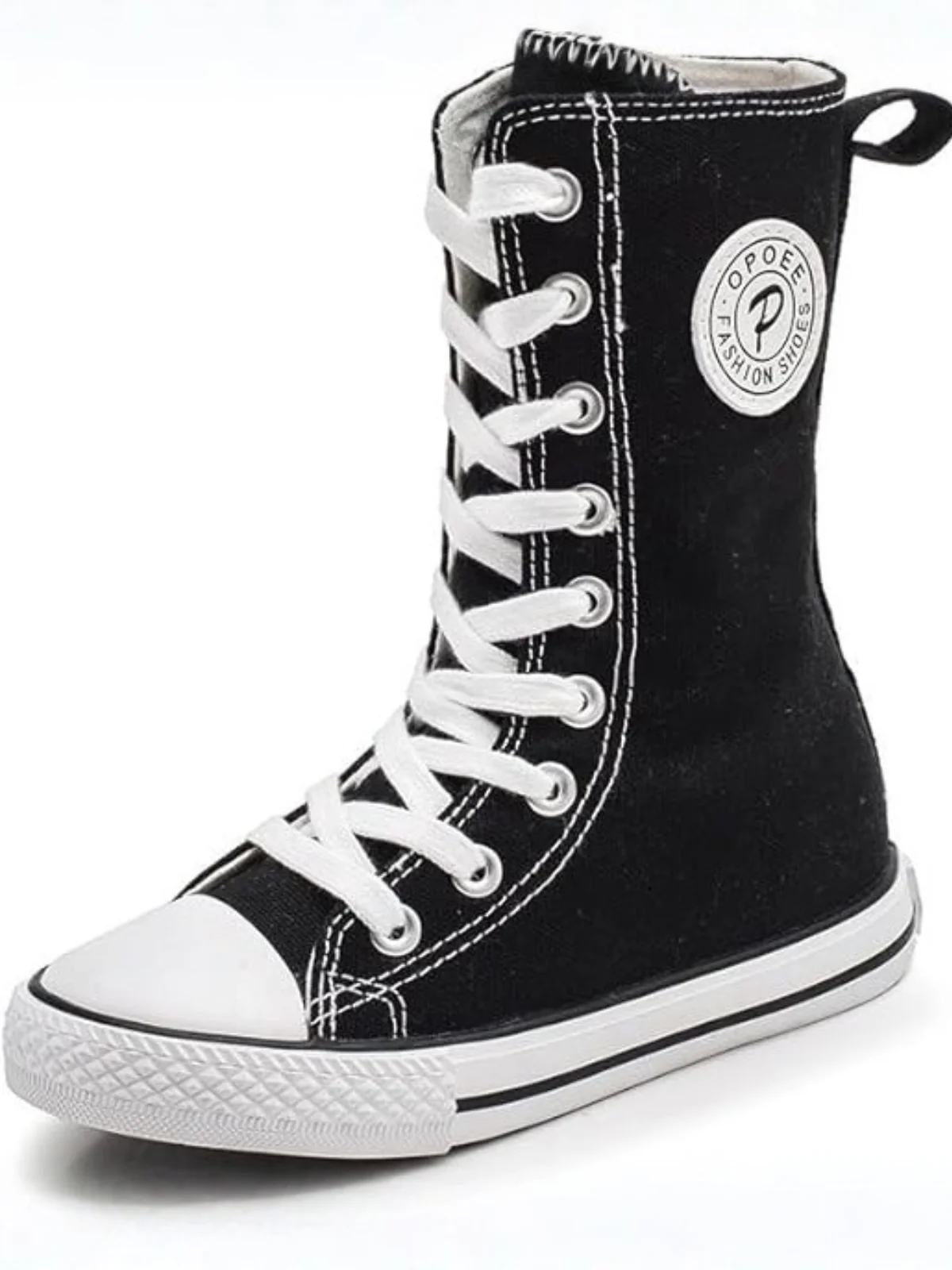 Cool Girl High-Top Canvas Sneakers By Liv and Mia - Image 6