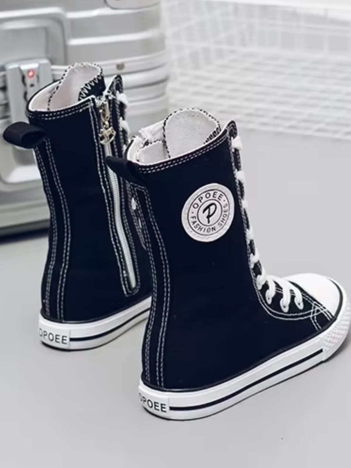 Cool Girl High-Top Canvas Sneakers By Liv and Mia - Image 7