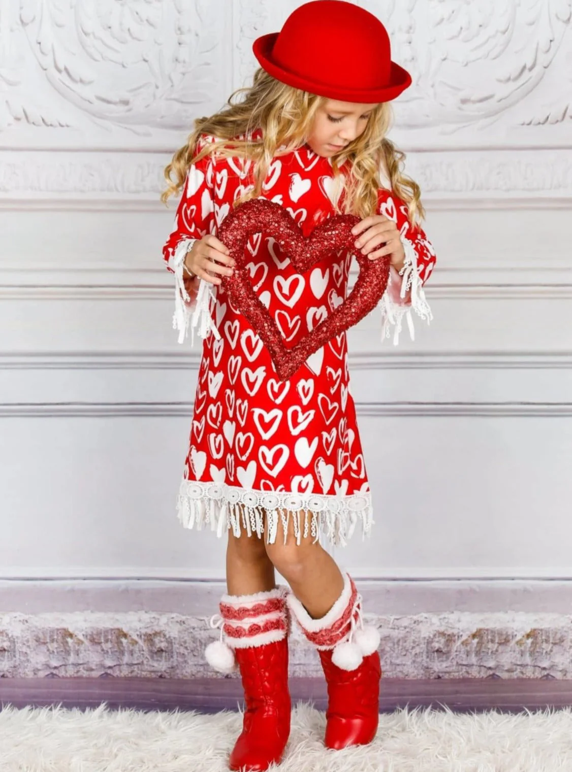 My Heart To Yours Crochet Trim Dress - Image 2