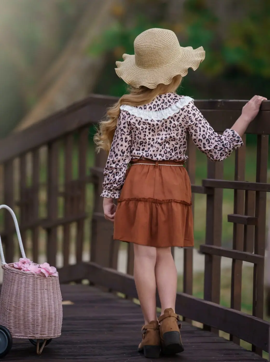 Rodeo Diva Leopard Top and Skirt Set - Image 4